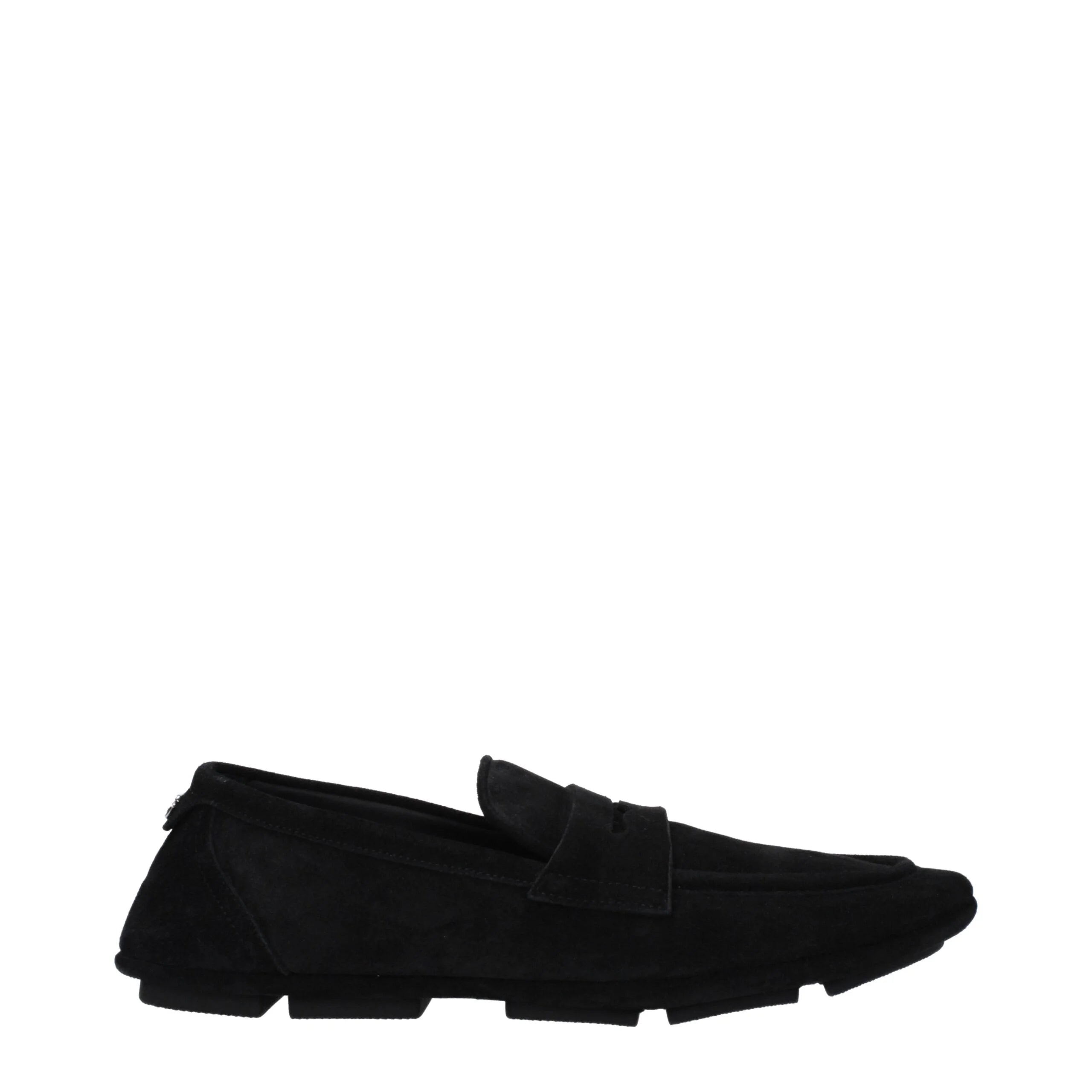 Dolce & Gabbana Black Leather Slip-On Loafers - EU43/US10 - Flats
