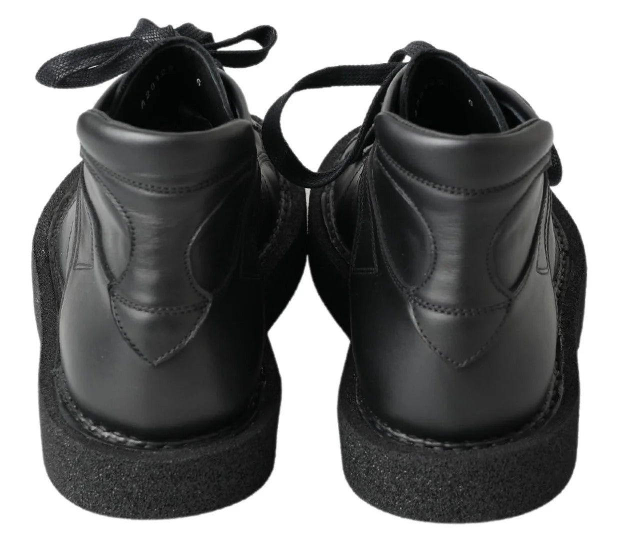 Dolce & Gabbana Black Leather Slip on Stretch Boots - EU40/US7