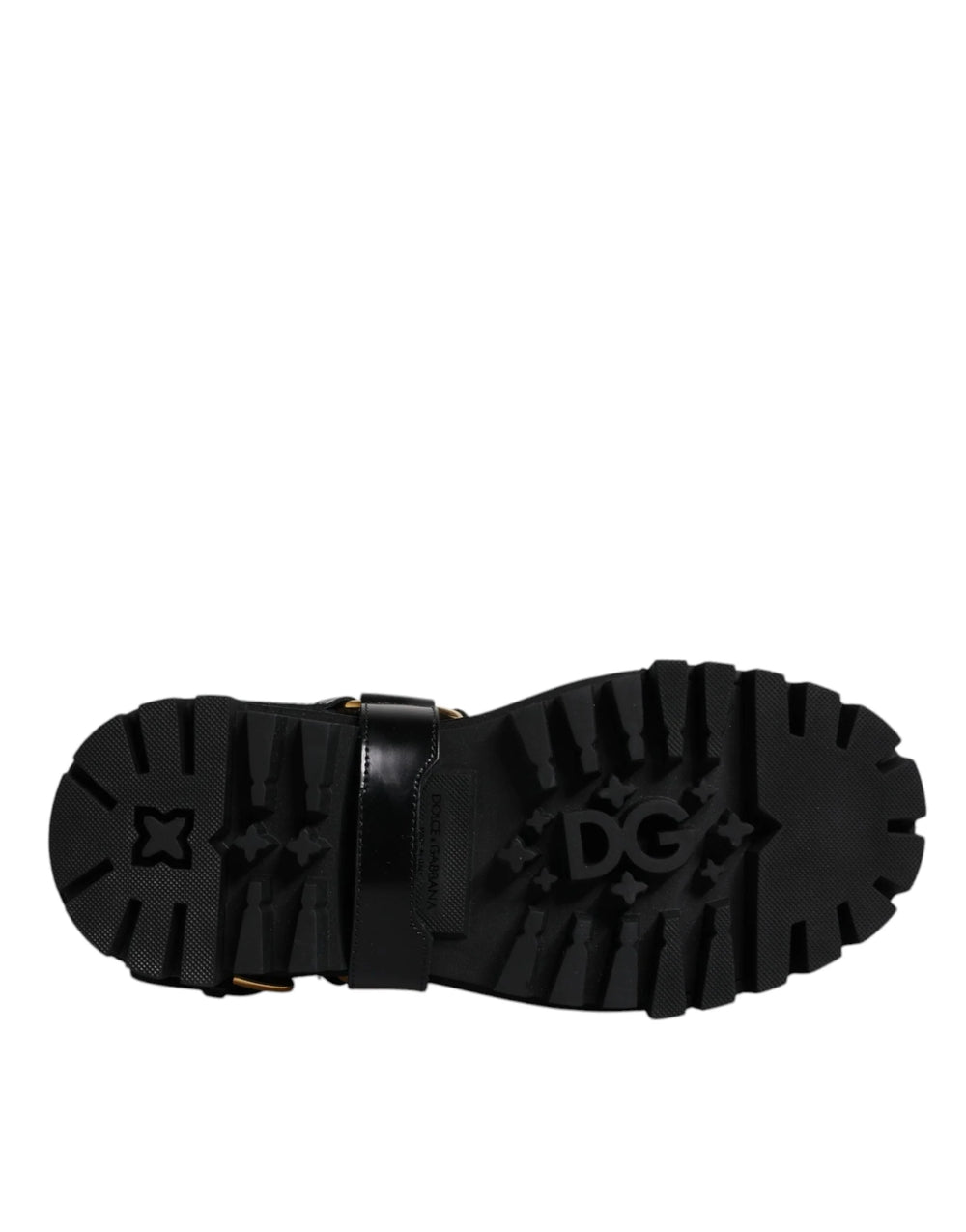 Dolce & Gabbana Black Leather Slip On Stretch Trekking Boots Shoes - EU37.5/US7 - Boots