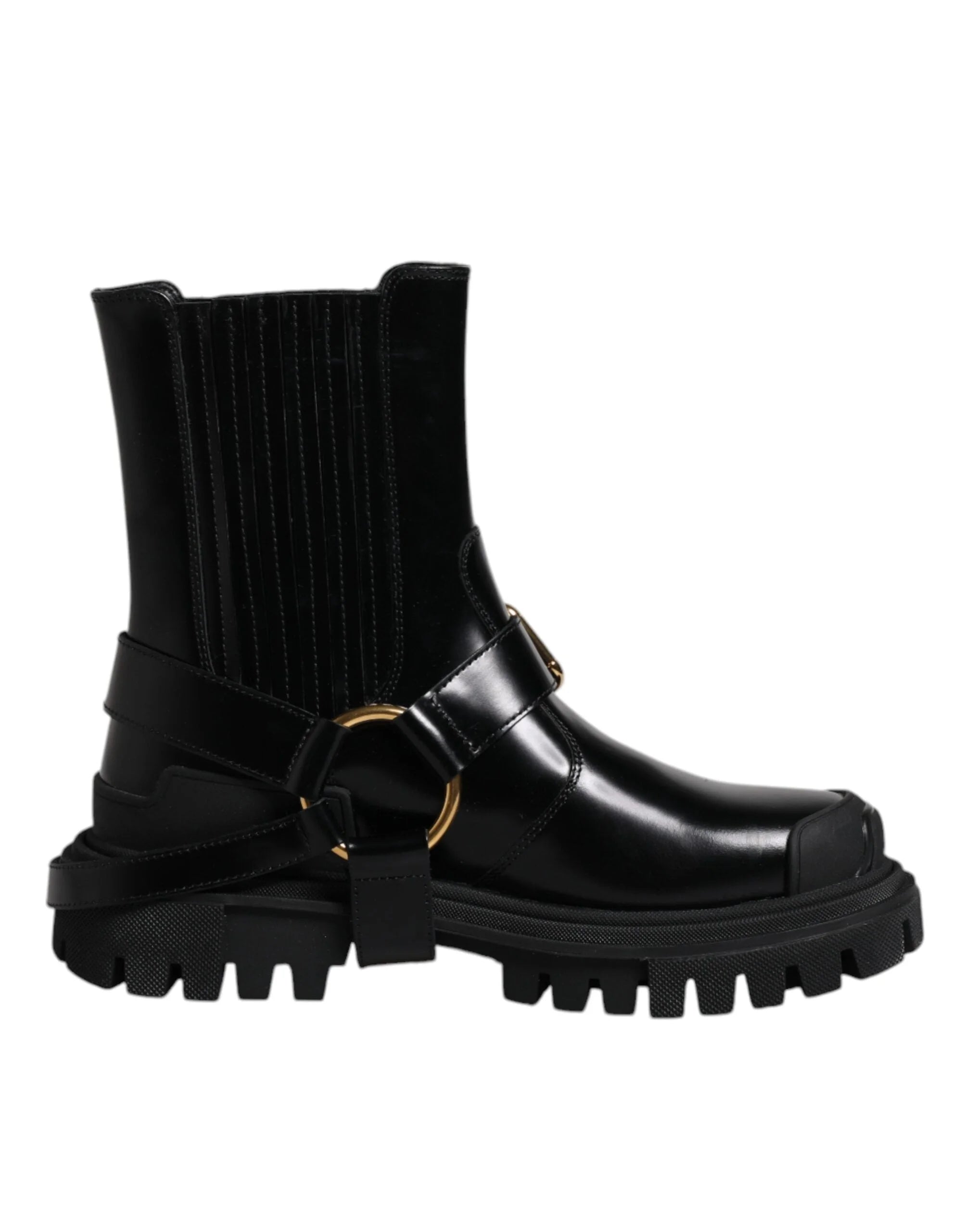 Stivali da trekking Dolce & Gabbana in pelle nera - EU37.5/US7