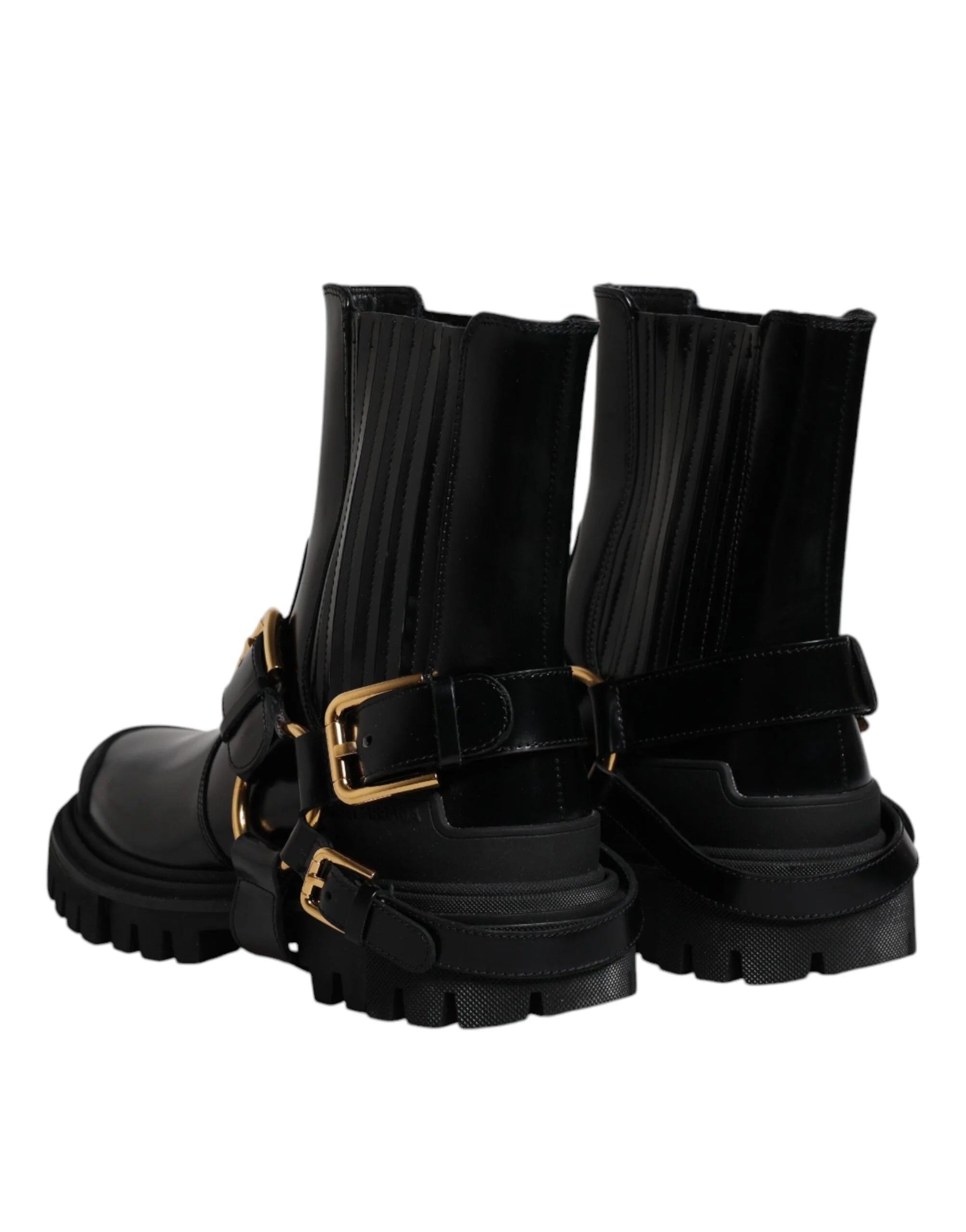 Stivali da trekking Dolce & Gabbana in pelle nera - EU37.5/US7