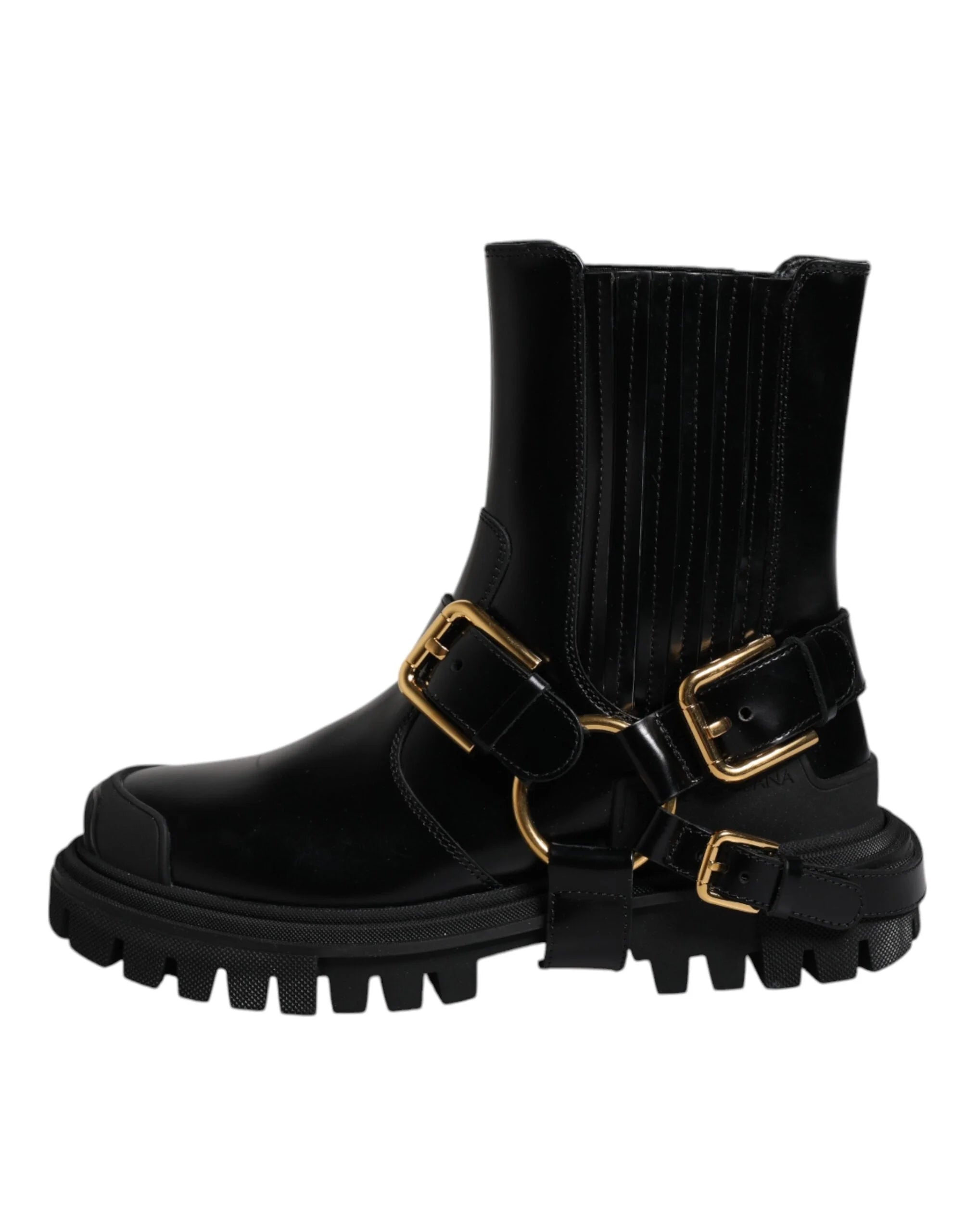 Stivali da trekking Dolce & Gabbana in pelle nera - EU37.5/US7