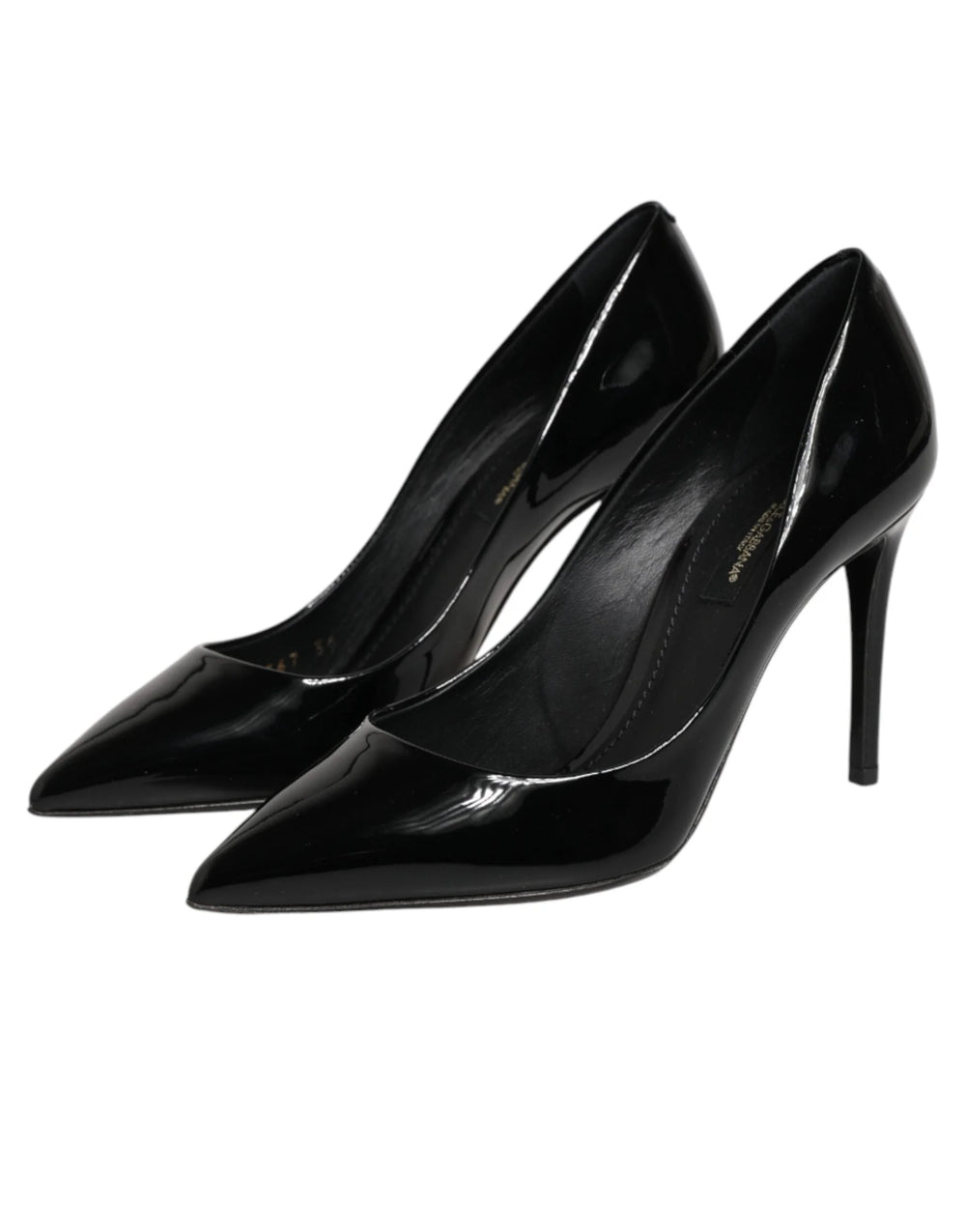 Dolce & Gabbana Black Leather Stiletto Heels Pumps Shoes - EU36/US5.5 - Heels