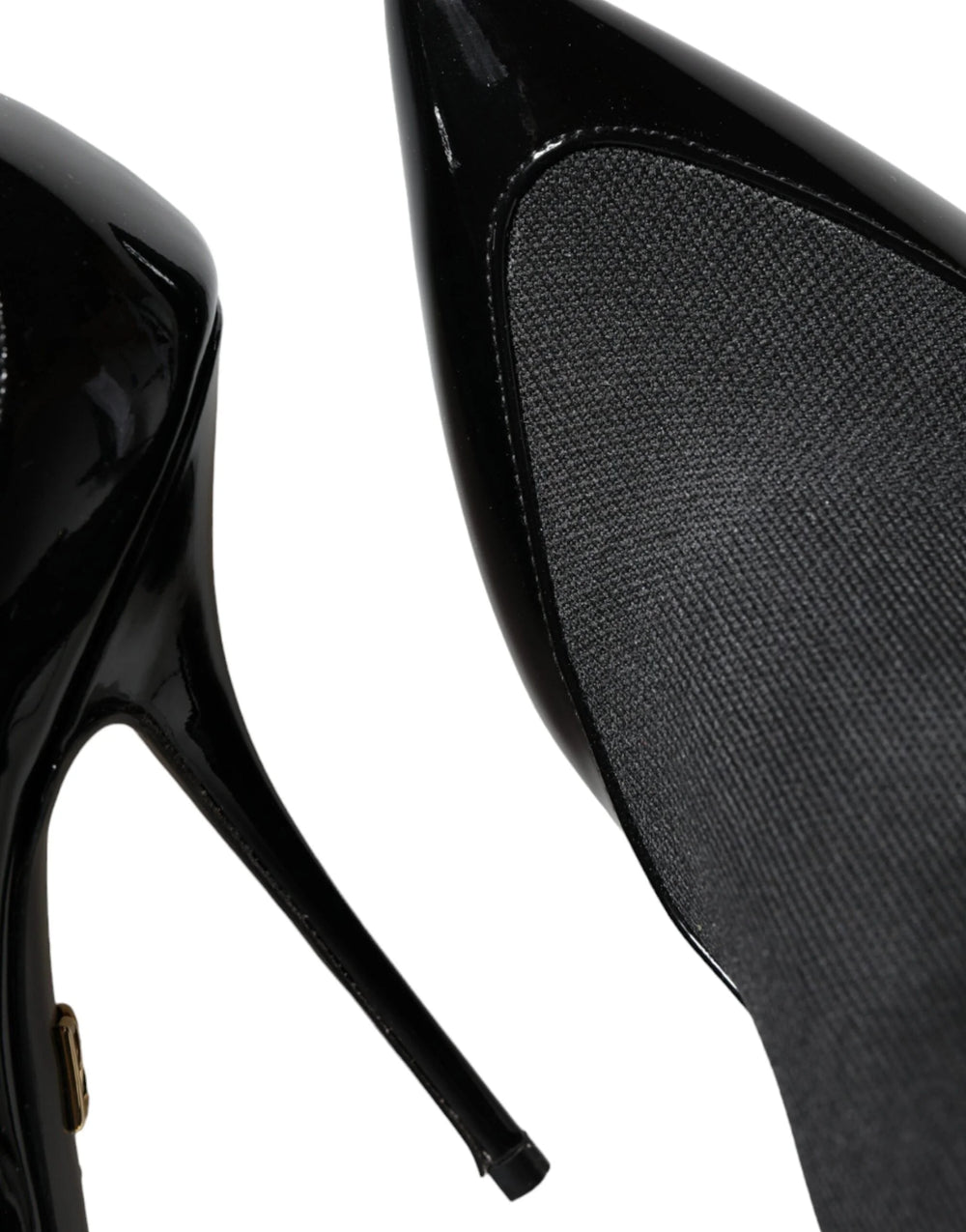 Dolce & Gabbana Black Leather Stilettos Booties Socks Shoes - EU39/US8.5 - Boots