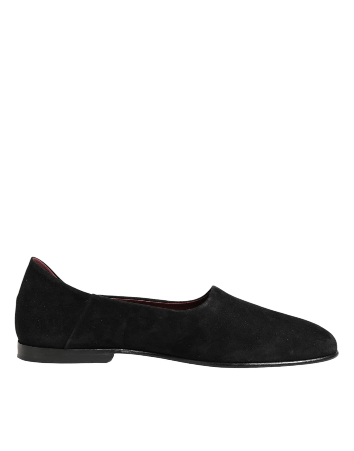 Dolce & Gabbana Black Leather Suede Slip On Loafers Dress Shoes - EU40/US7