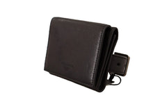 Dolce & Gabbana Black Leather Trifold Purse Belt Multi Kit Wallet - Wallets