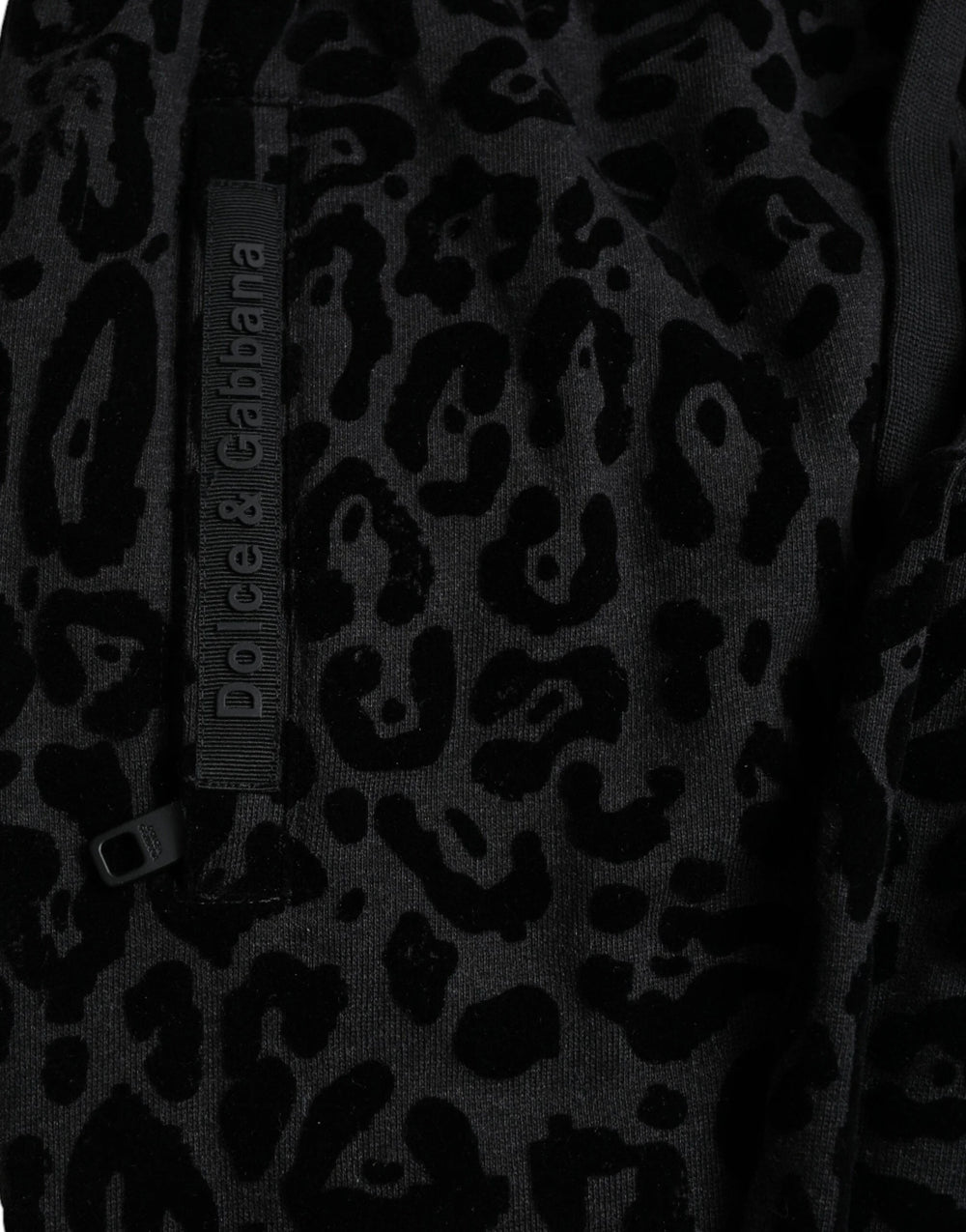 Dolce & Gabbana Black Leopard Cotton Slim Fit Jogger Pants - IT50 | L - Joggers