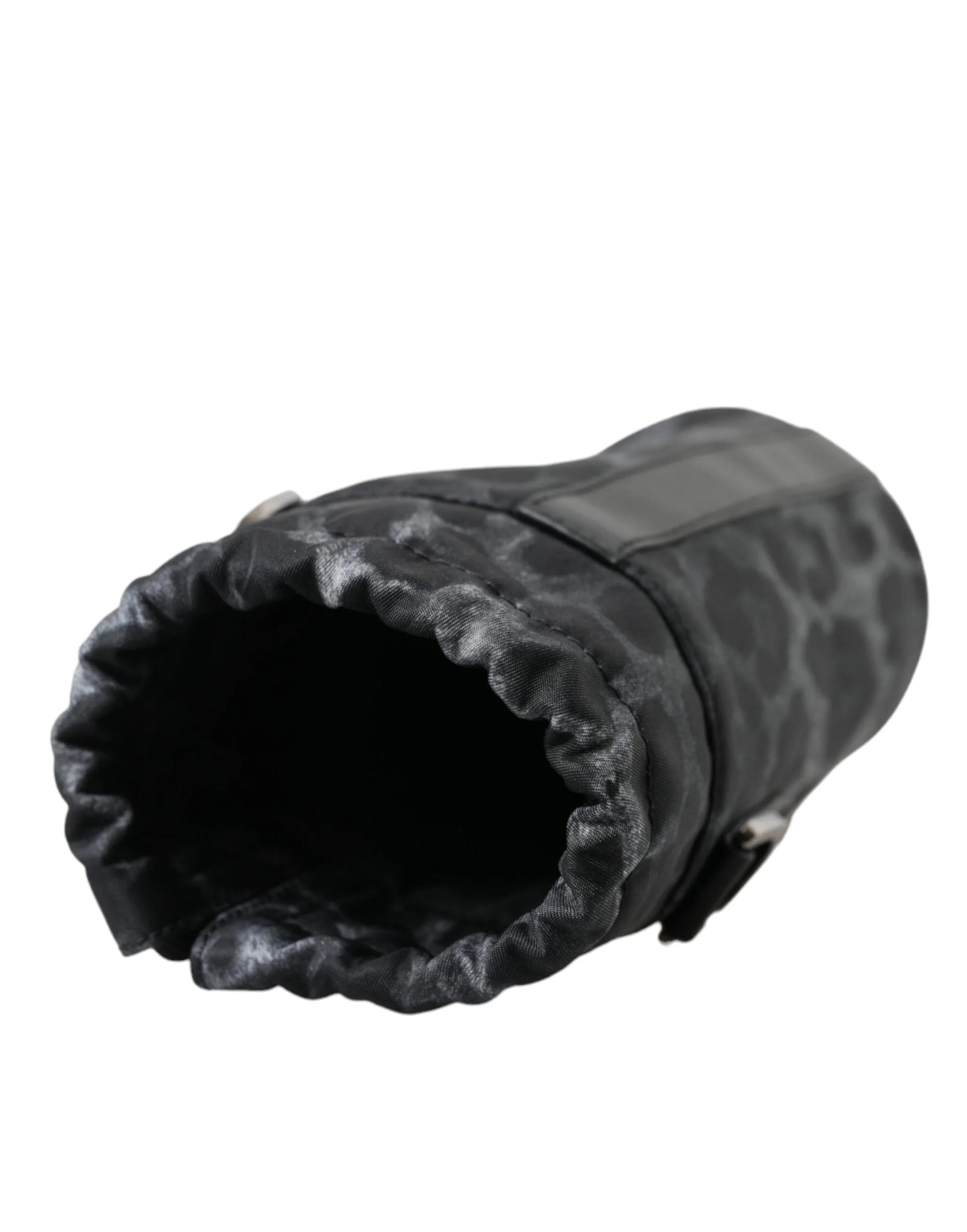 Dolce & Gabbana Black Leopard Round Slim Tote Bottle Cage Bag - Bicycle Bottle Cages