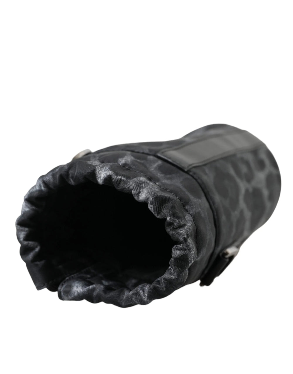 Dolce & Gabbana Black Leopard Round Slim Tote Bottle Cage Bag - Bicycle Bottle Cages