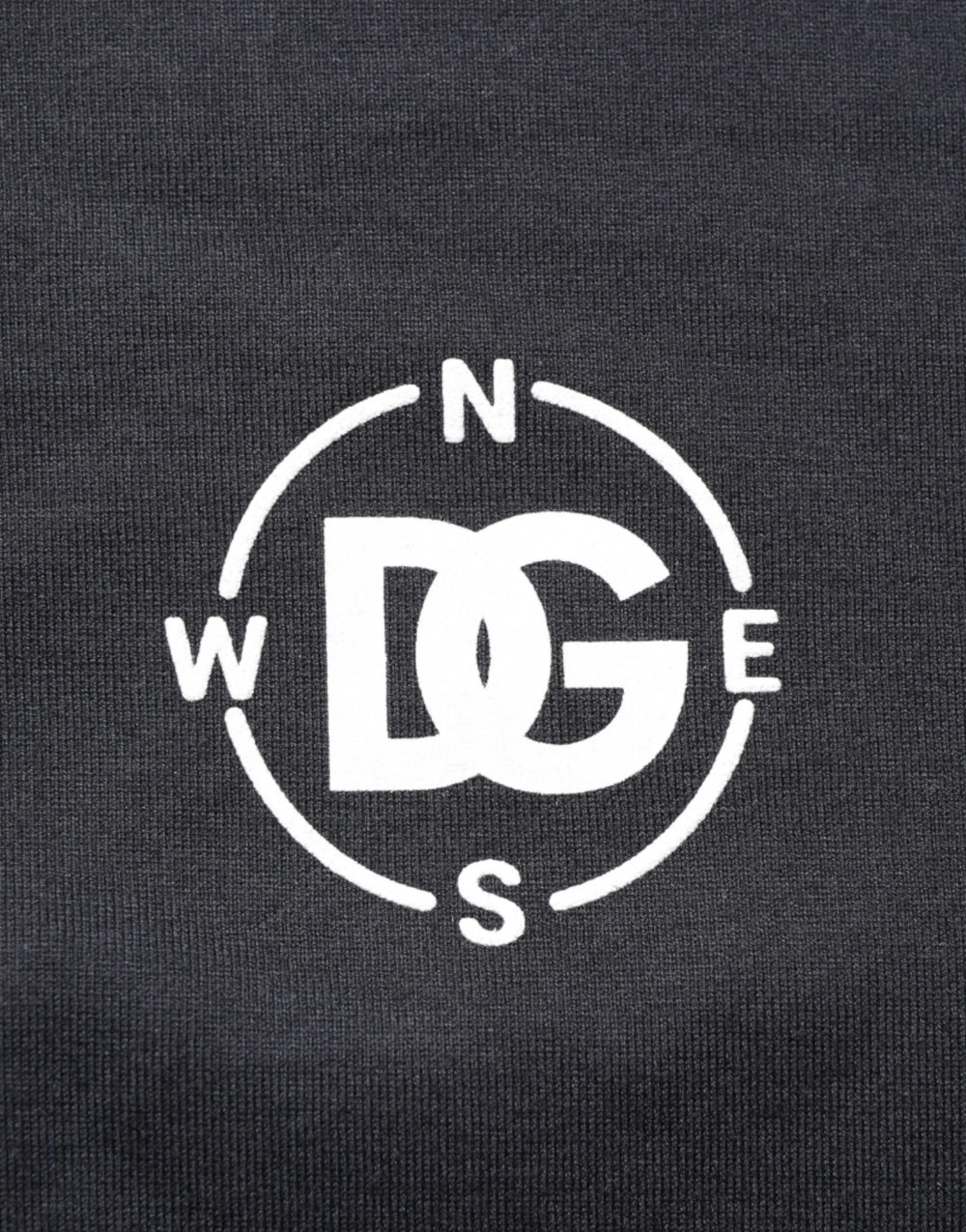 Dolce & Gabbana Black Logo Compass Cotton Crew Neck T-shirt - IT54 | XL - T-Shirts