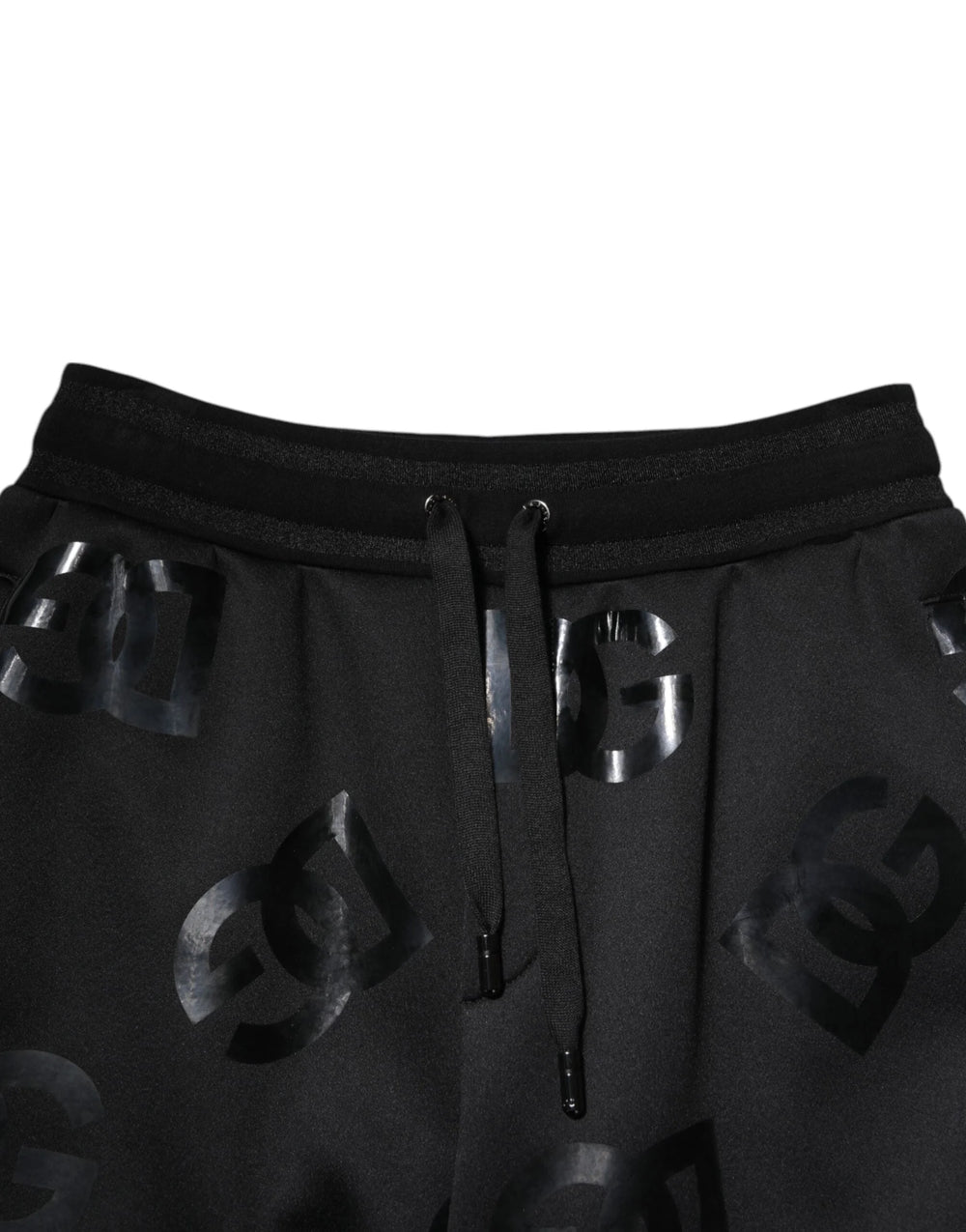 Dolce & Gabbana Black Logo Cotton Bermuda Sweatshorts Shorts - IT48 | M - Bermudas