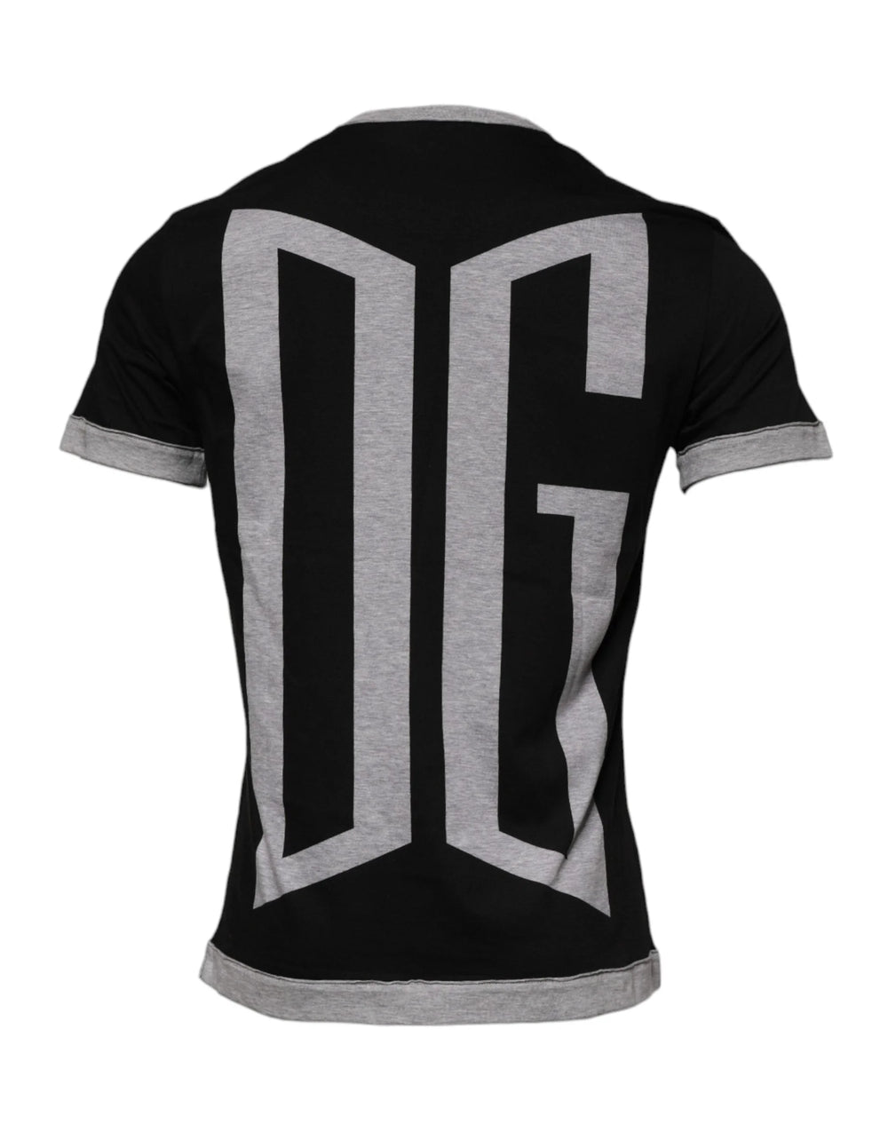 Dolce & Gabbana Black Logo Cotton Crew Neck Men Tee T-shirt - T-Shirts