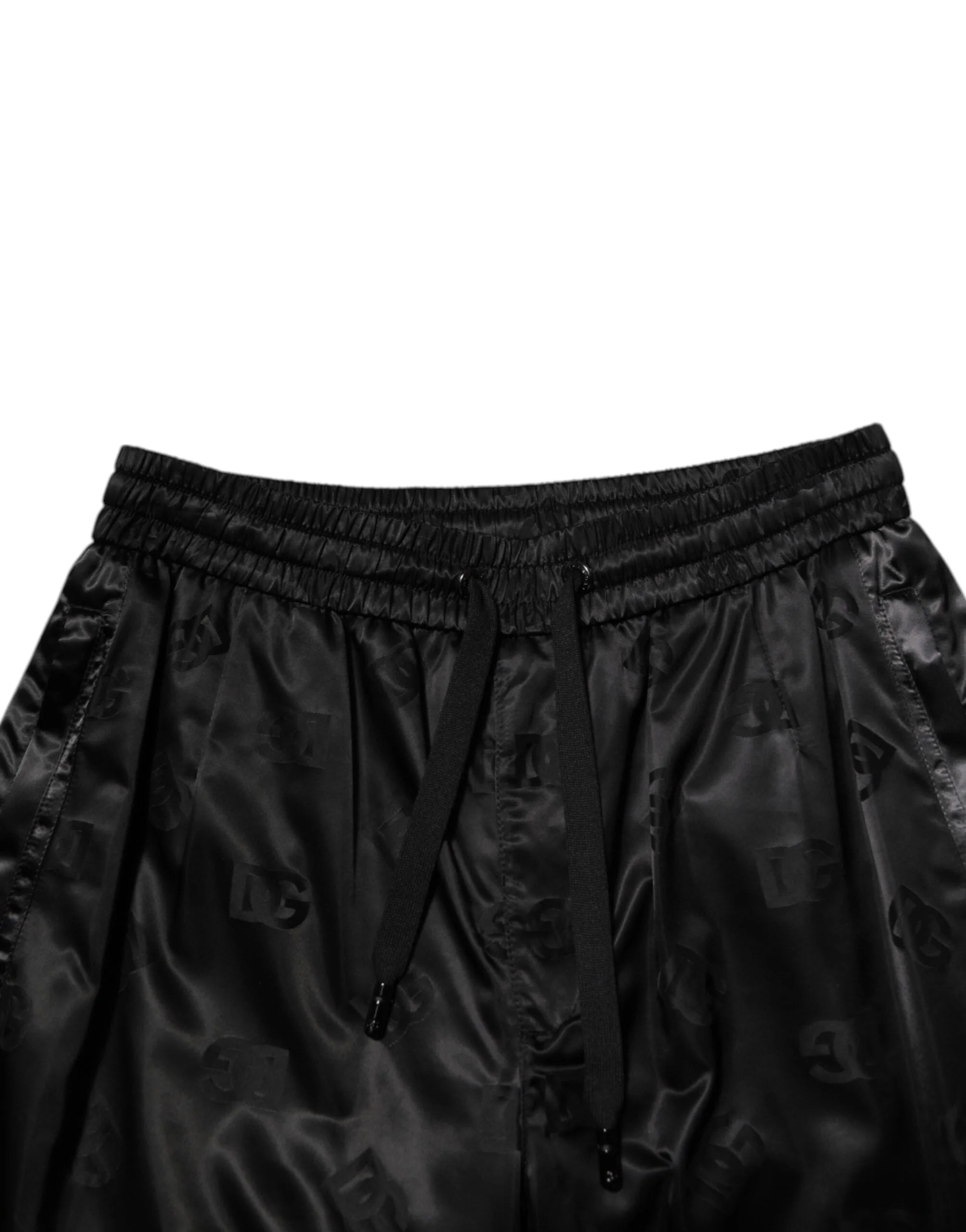 Dolce & Gabbana Black Logo DG Print Men Jogger Sweatpants Pants - IT50 | L