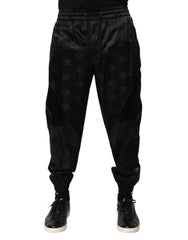 Dolce & Gabbana Black Logo DG Print Men Jogger Sweatpants Pants - IT50 | L