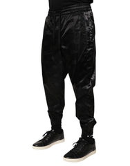 Dolce & Gabbana Black Logo DG Print Men Jogger Sweatpants Pants - IT50 | L