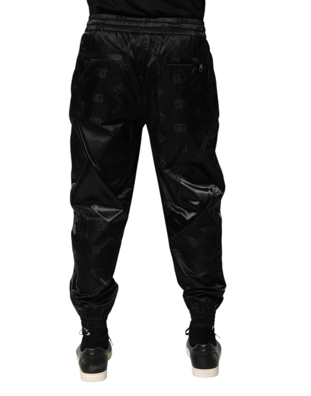 Dolce & Gabbana Black Logo DG Print Men Jogger Sweatpants Pants - IT50 | L - Joggers