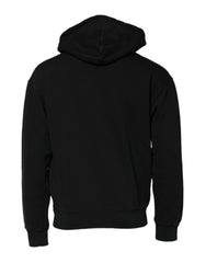 Dolce & Gabbana Musta logokuosinen miesten huppupaita - IT44 | XS