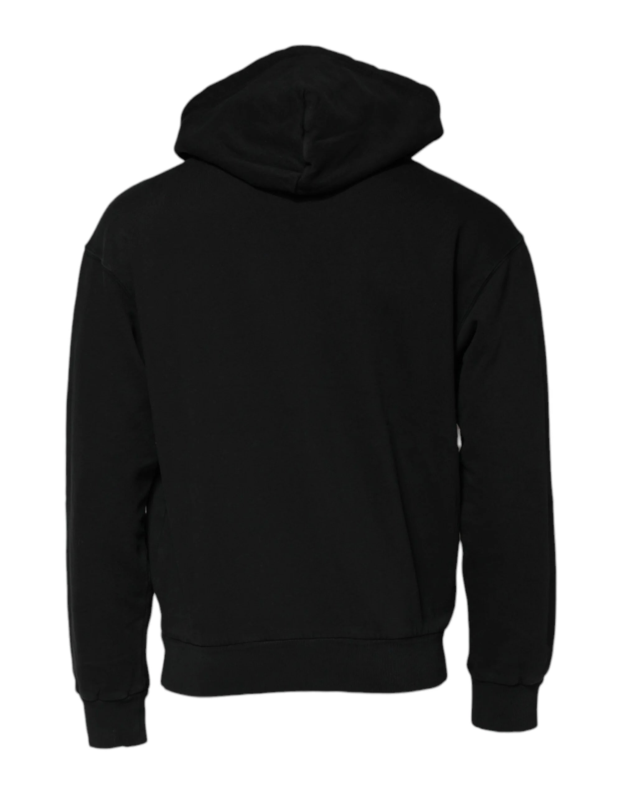 Dolce & Gabbana Black Logo Full Zip Hooded Men Sweatshirt Sweater - IT44 | XS - Hoodies