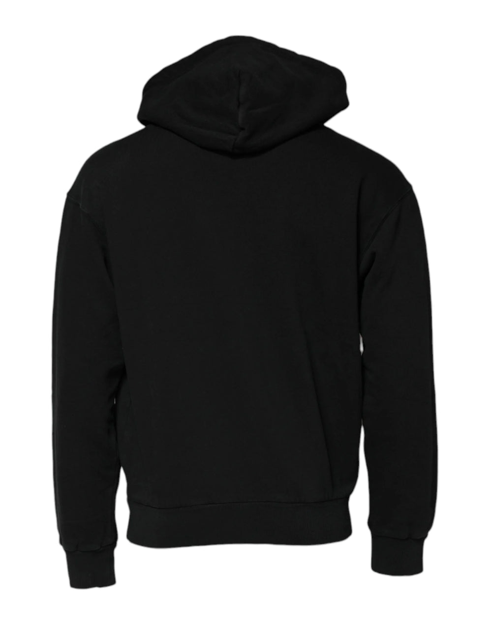 Dolce & Gabbana Black Logo Full Zip Hooded Men Sweatshirt Sweater - IT44 | XS - Hoodies