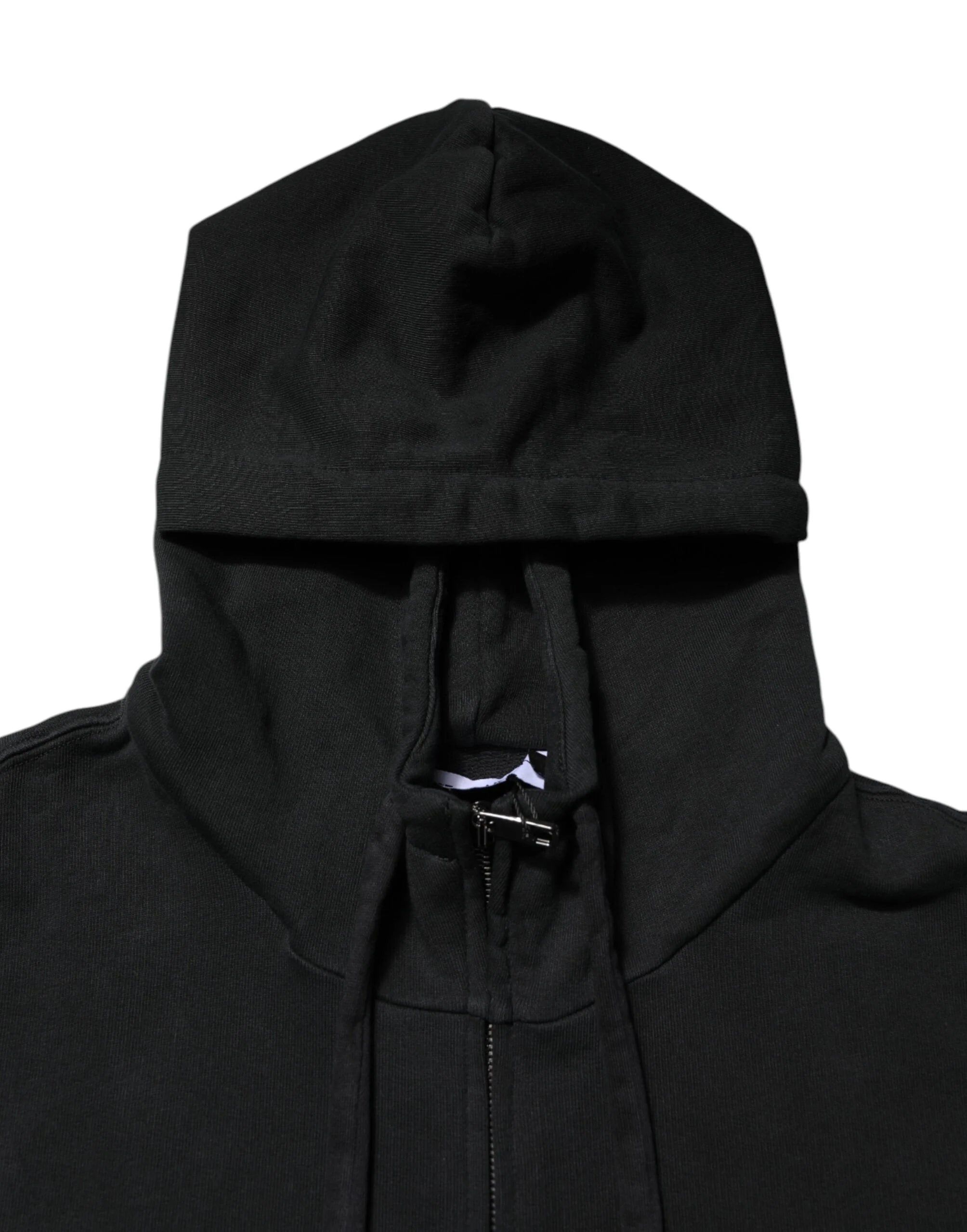 Dolce & Gabbana Musta logokuosinen miesten huppupaita - IT44 | XS