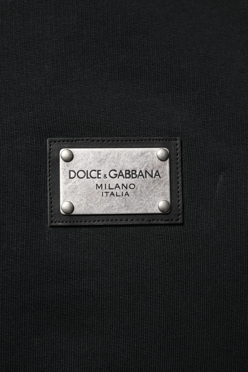 Dolce & Gabbana Musta logokuosinen miesten huppupaita - IT44 | XS