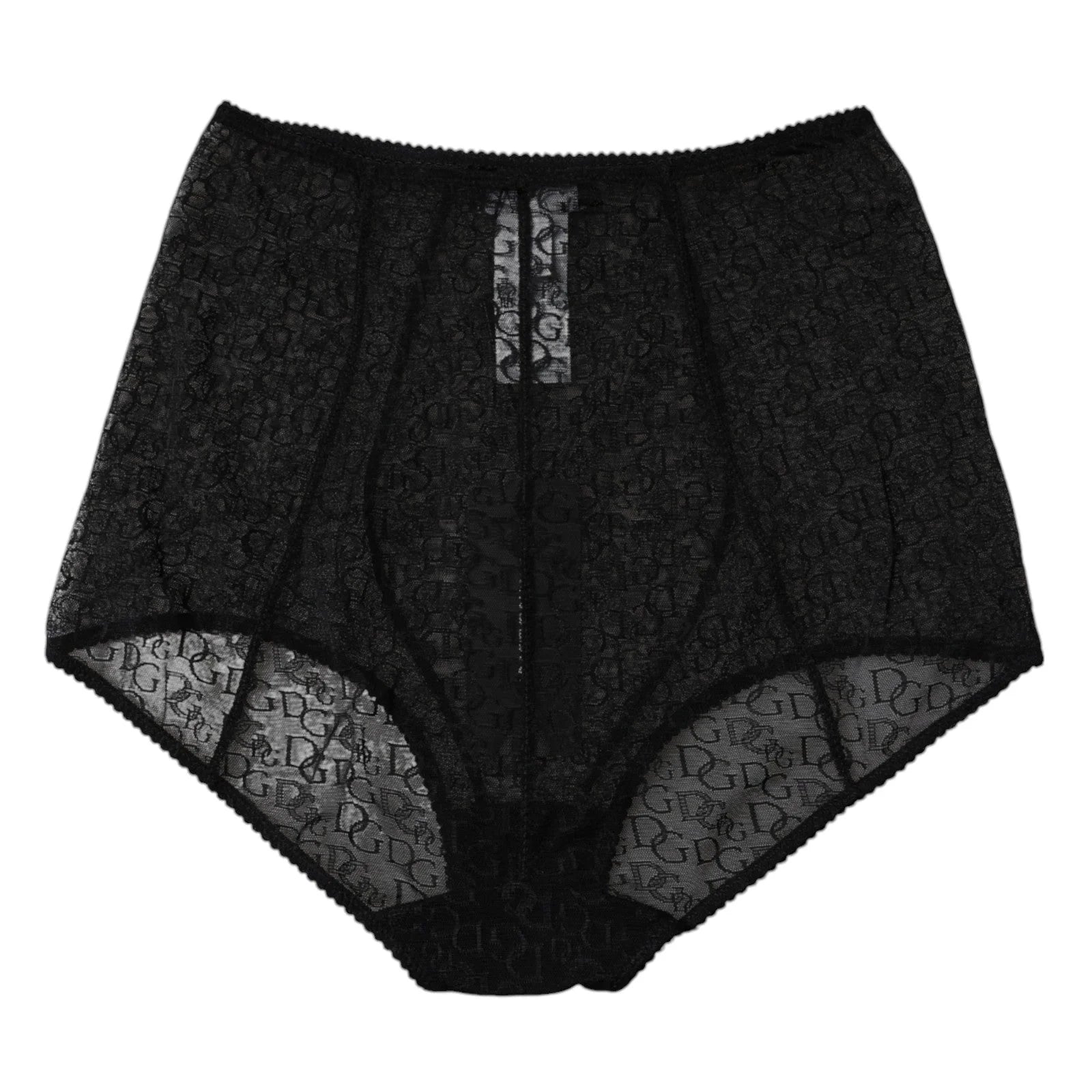 Dolce & Gabbana Black Logo Girdle High Waist Panty Underwear - IT2 | S - High Waisted Briefs