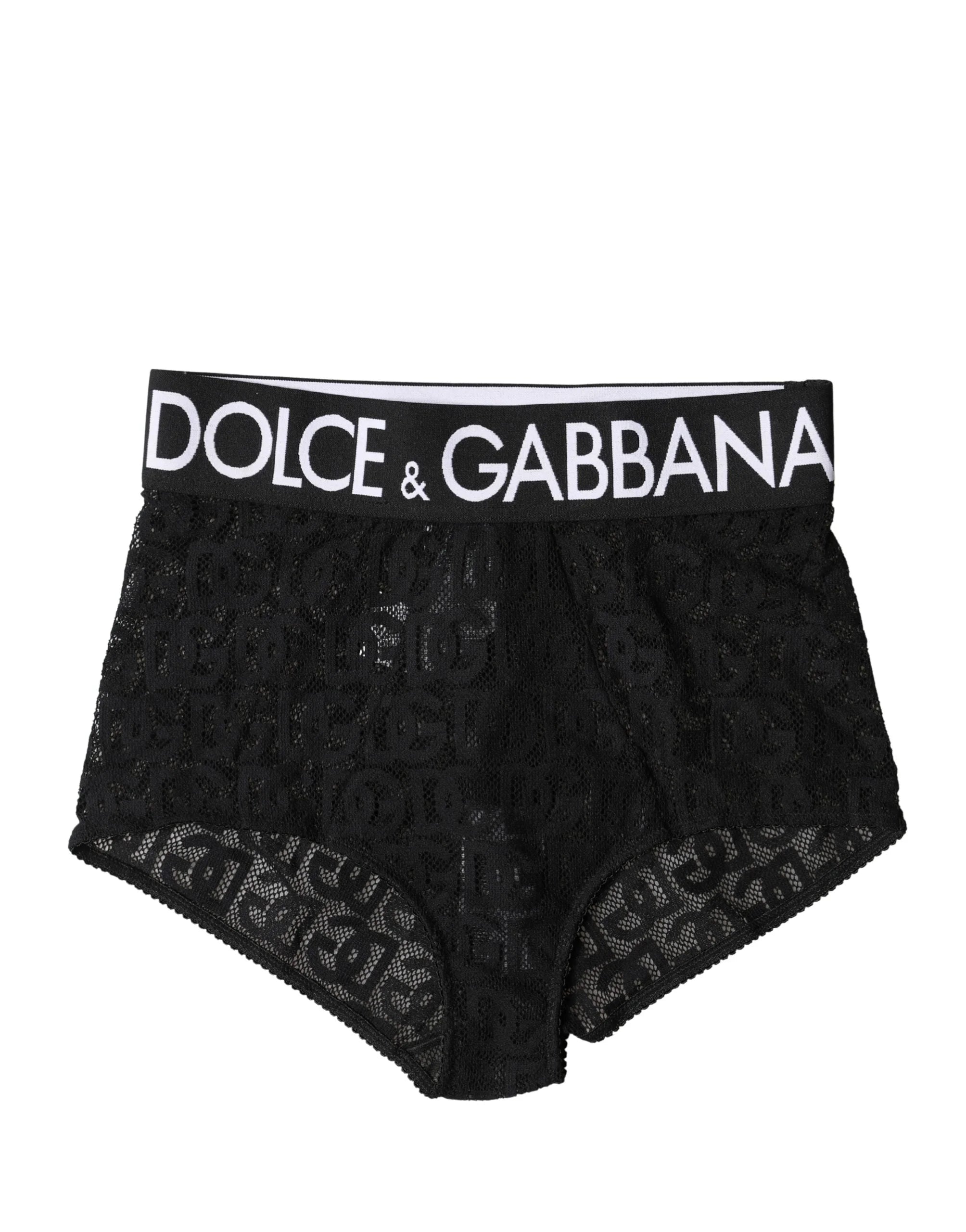 Dolce & Gabbana Black Logo Girdle High Waist Panty Underwear - IT2 | S