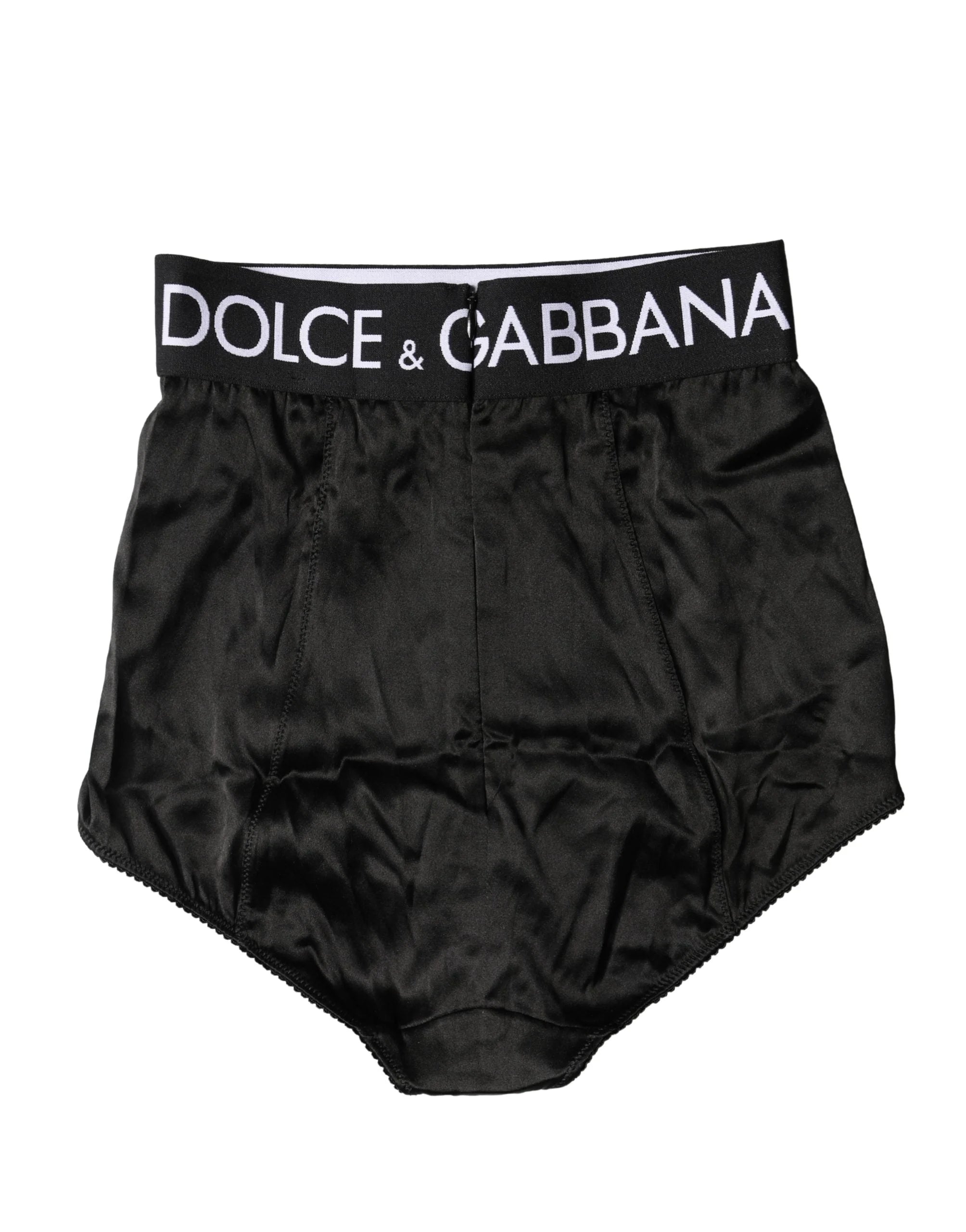 Dolce & Gabbana Black Logo Girdle High Waist Panty Underwear - IT2 | S