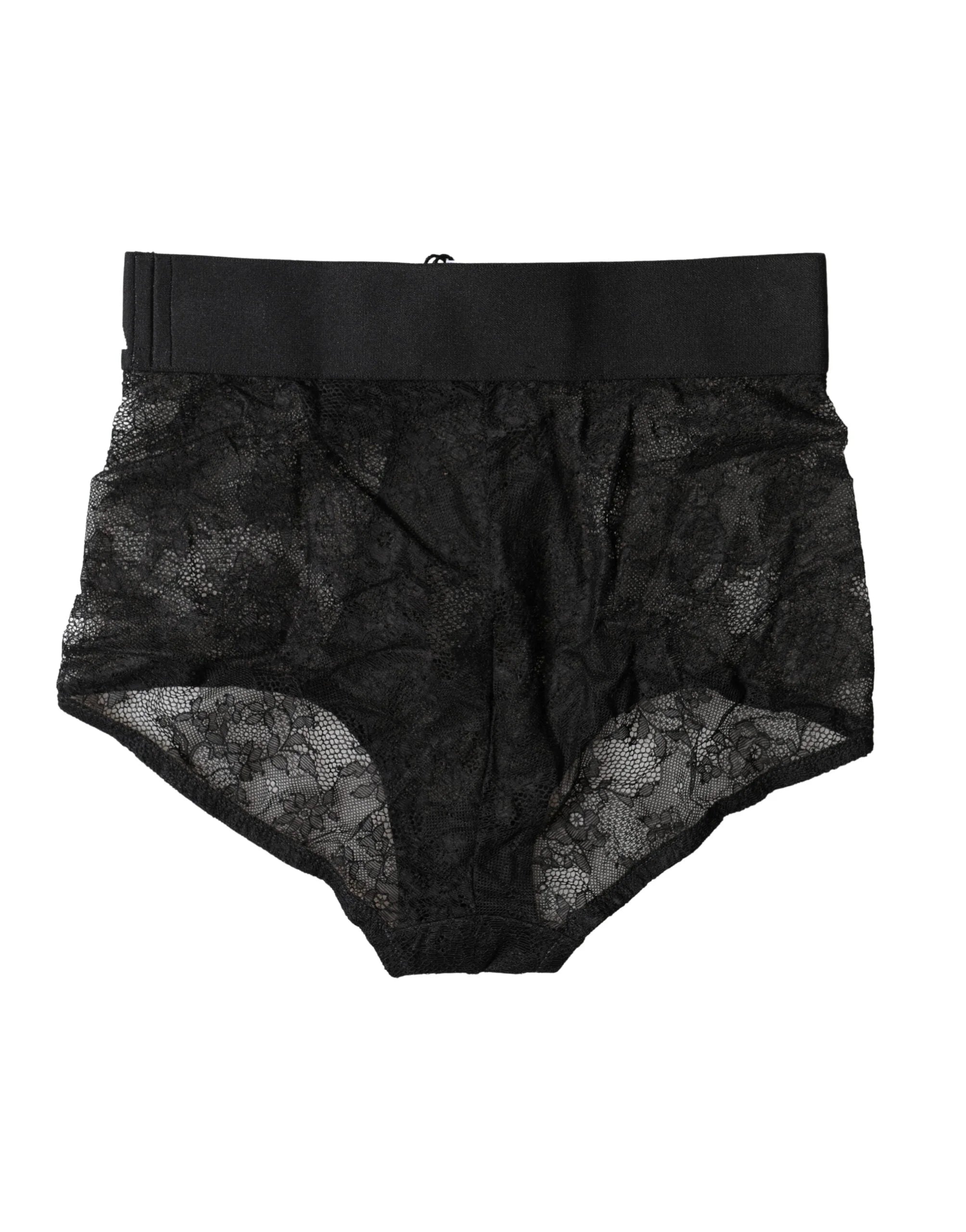 Dolce & Gabbana Black Logo Girdle High Waist Panty Underwear - IT2 | S