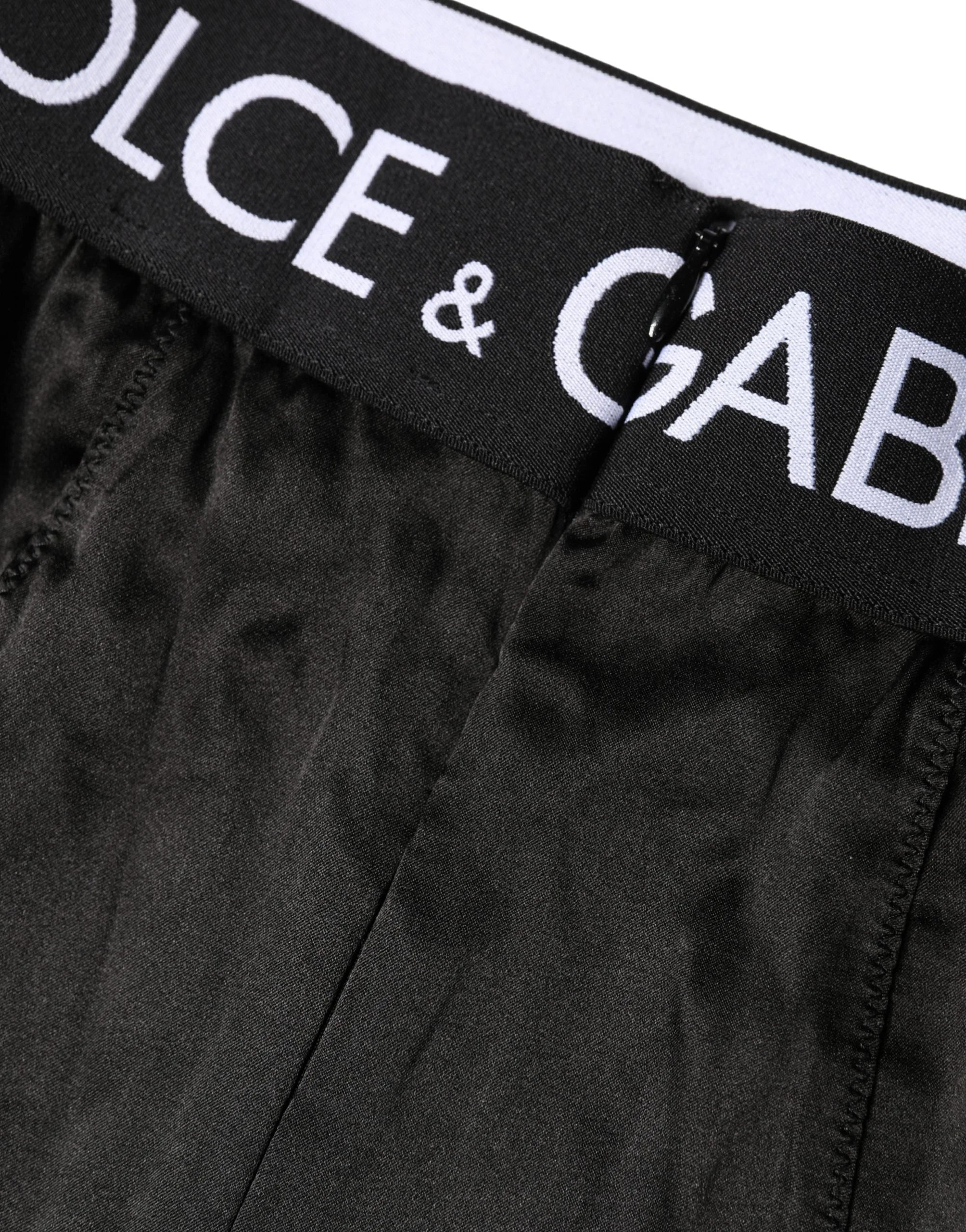 Dolce & Gabbana Black Logo Girdle High Waist Panty Underwear - IT2 | S