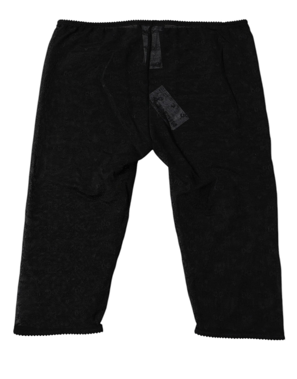 Dolce & Gabbana Black Logo Lace Lingerie Cropped Tight Underwear - IT2 | S - Boyshorts