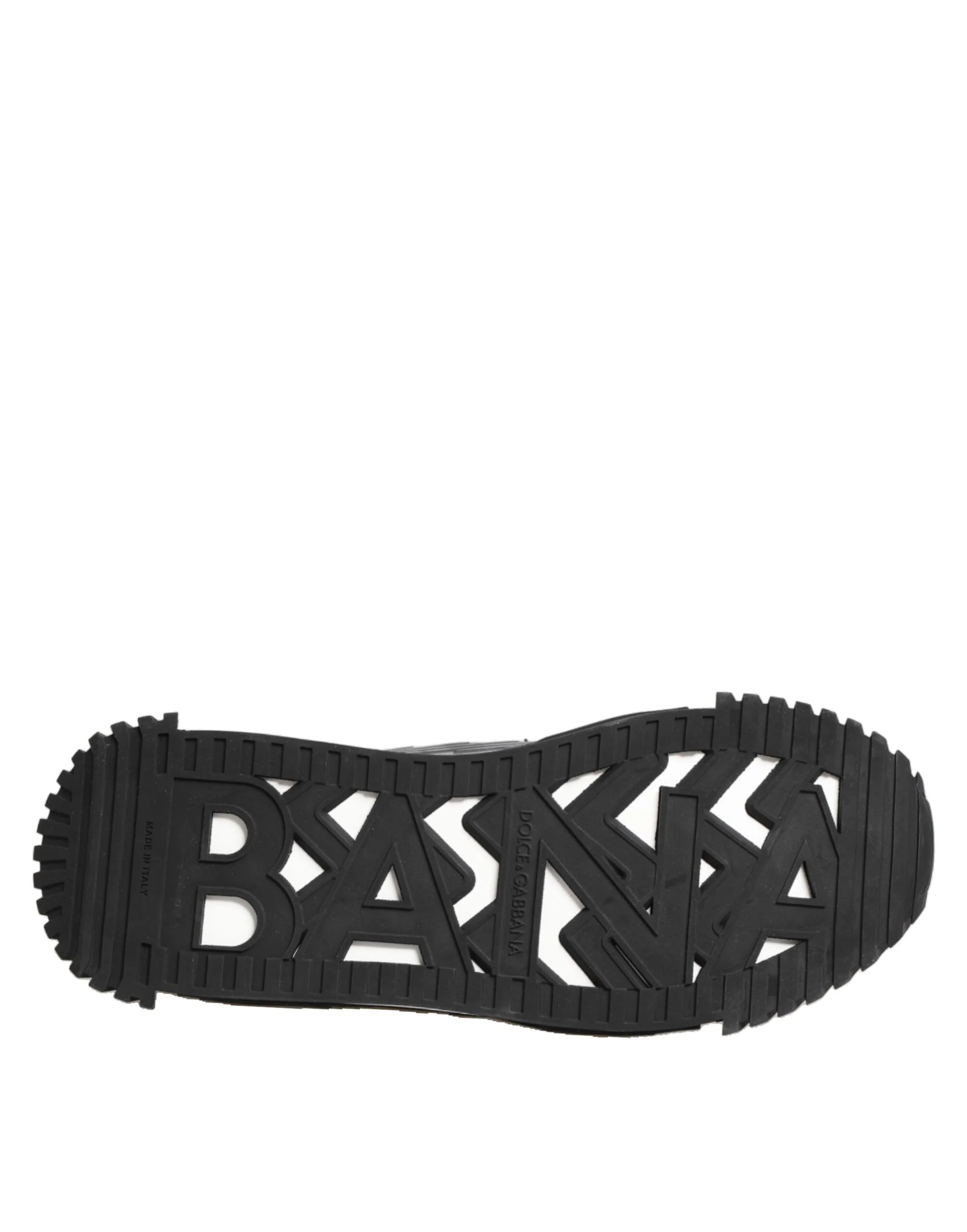 Dolce & Gabbana Black Logo Lace Low Top NS1 Sneaker Shoes - Sneakers