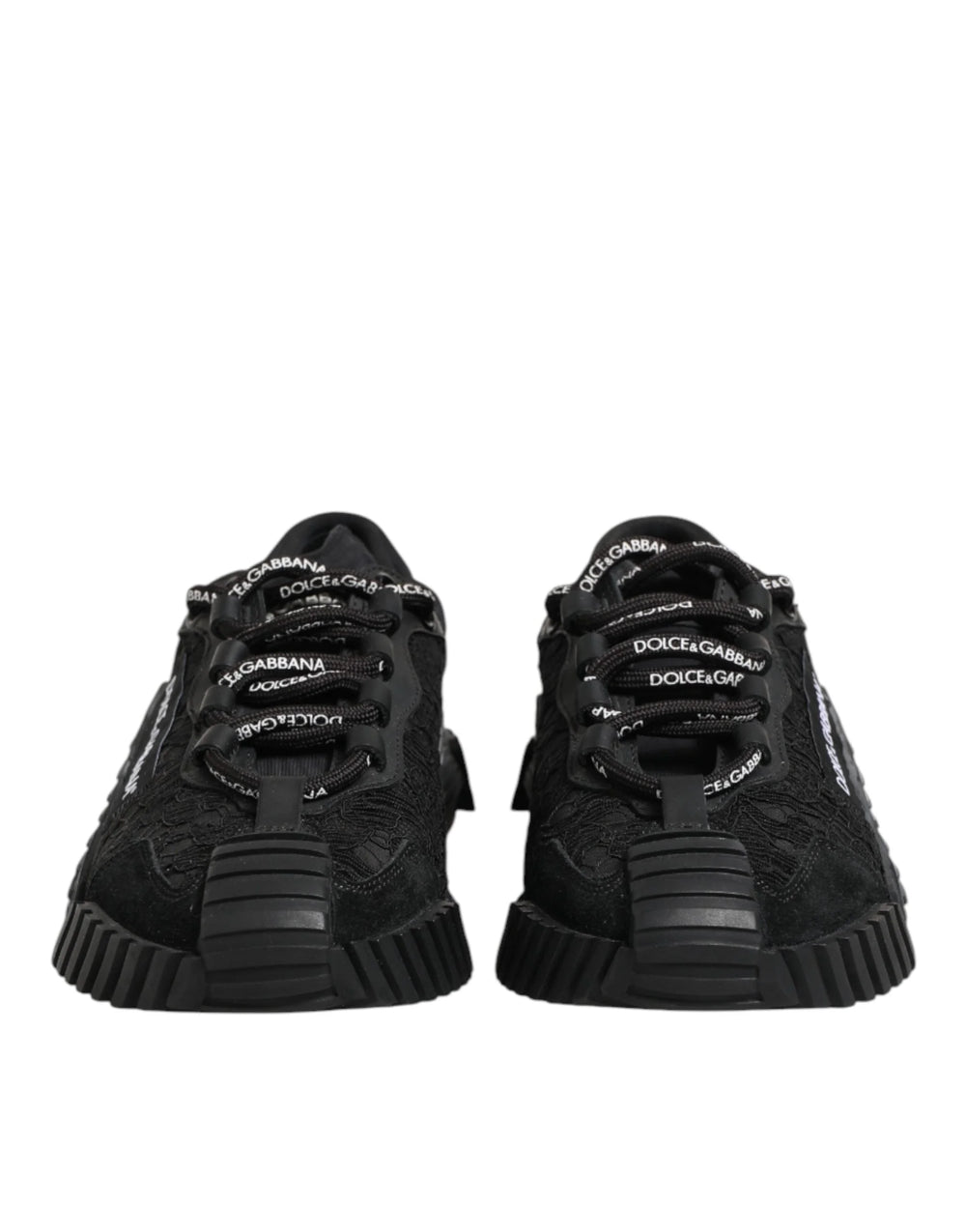 Dolce & Gabbana Black Logo Lace Low Top NS1 Sneakers Shoes - EU36.5/US6