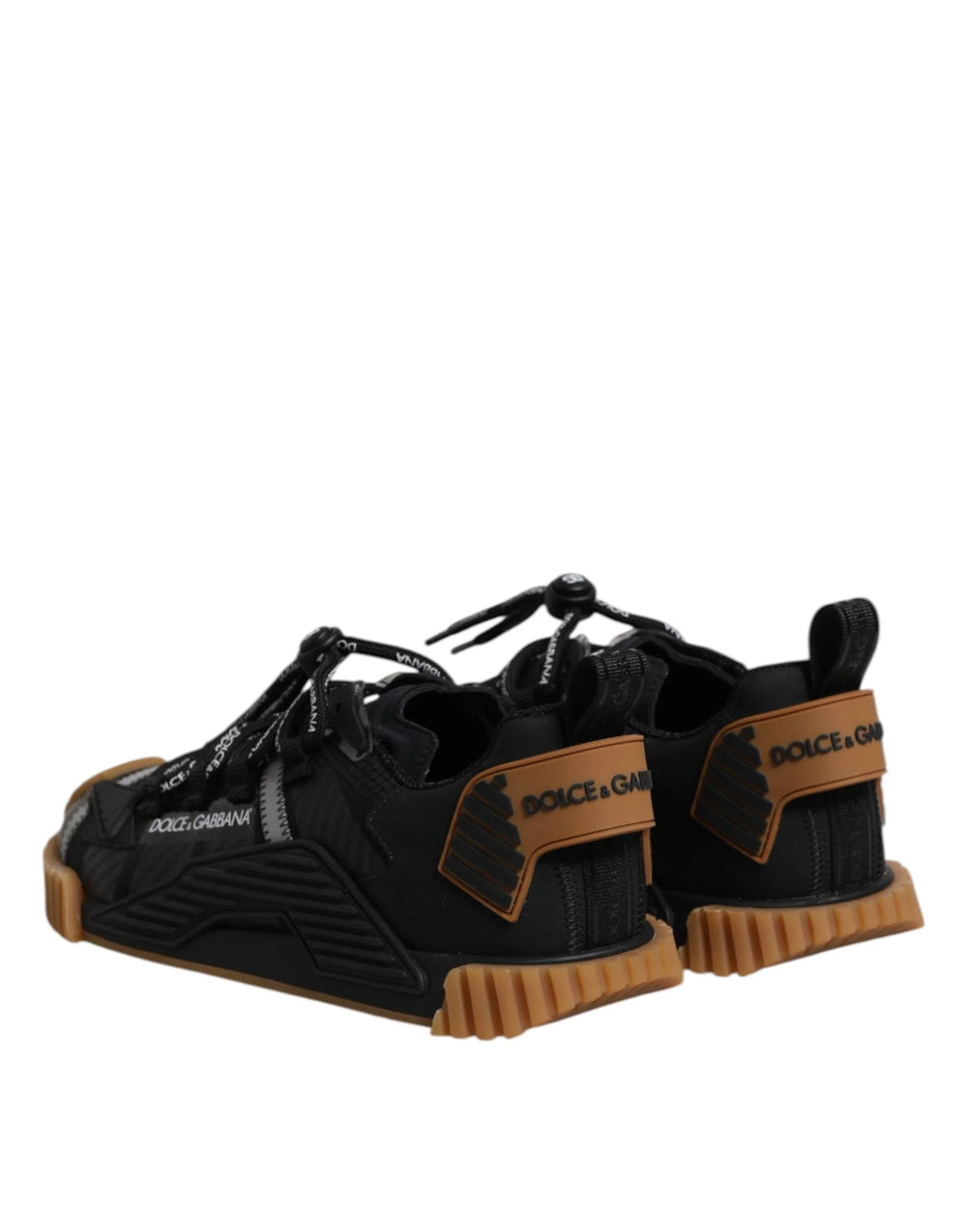 Dolce & Gabbana Svarta Sneakers med Logotyp och Snörning - Sneakers