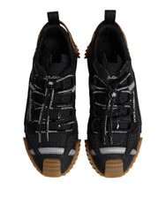 Dolce & Gabbana Svarta Sneakers med Logotyp och Snörning - Sneakers