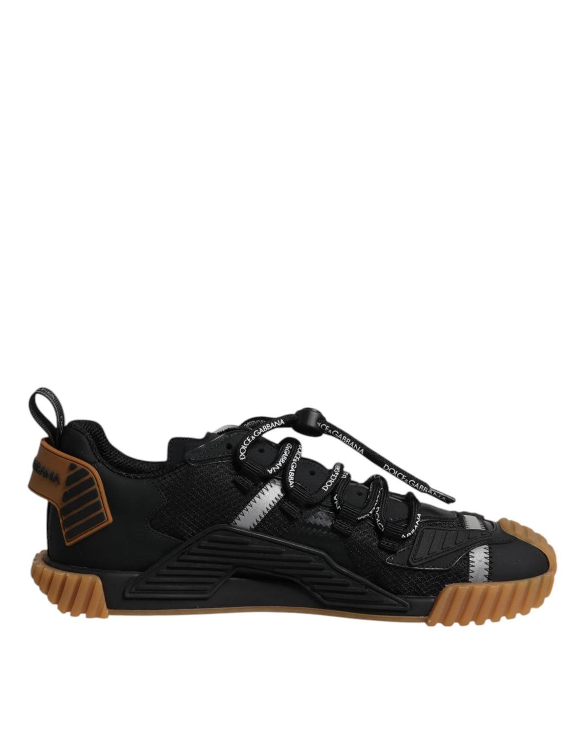 Dolce & Gabbana Svarta Sneakers med Logotyp och Snörning - Sneakers