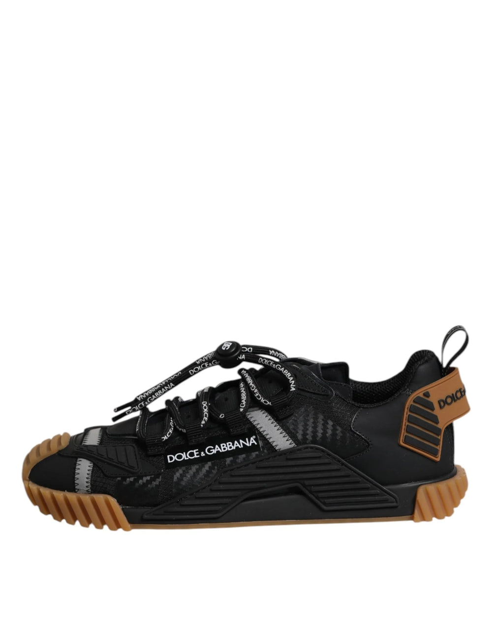Dolce & Gabbana Svarta Sneakers med Logotyp och Snörning - Sneakers