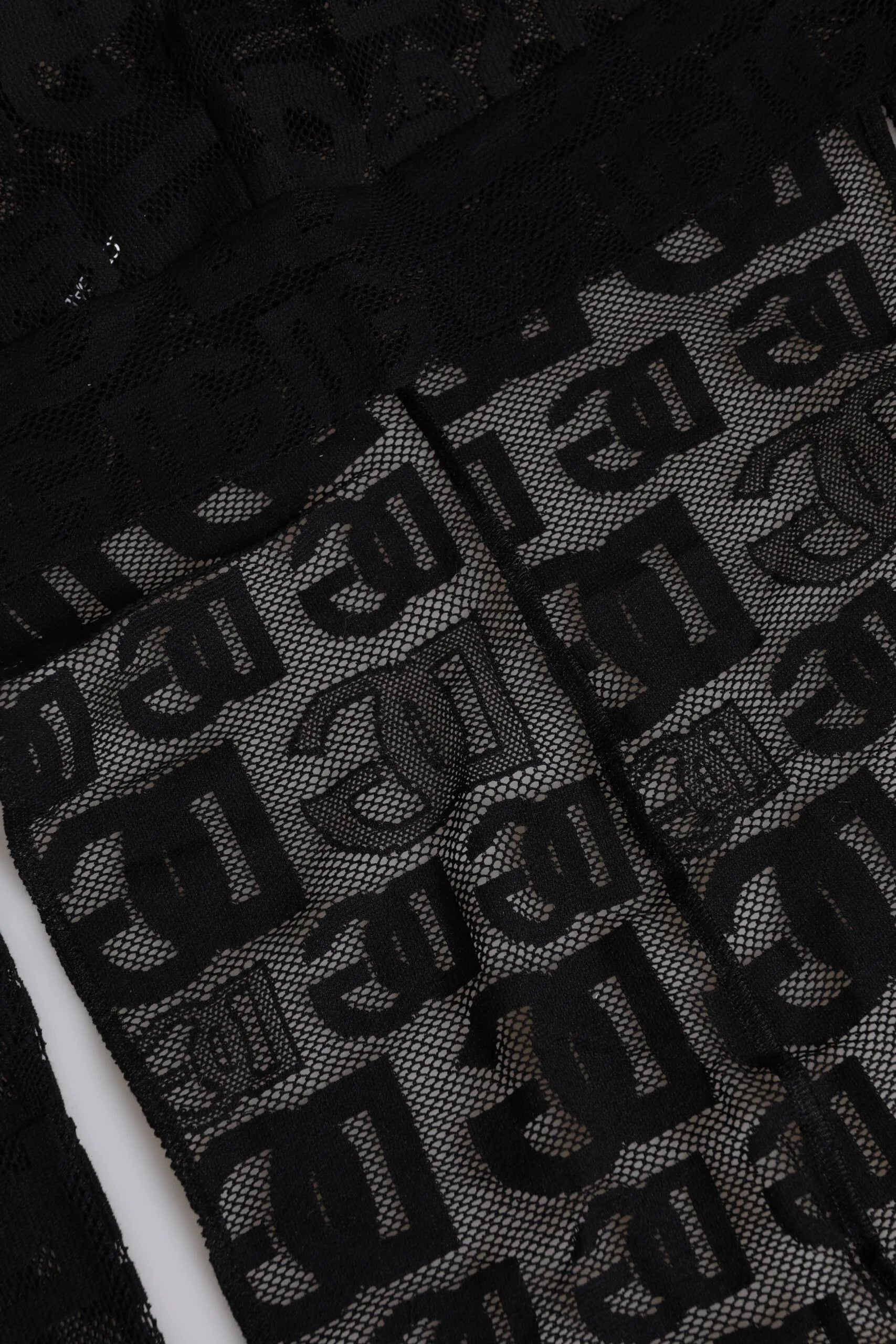 Dolce & Gabbana Black Logo Mesh Whole Head Wrap Hat - 58 cm|M - Balaclavas