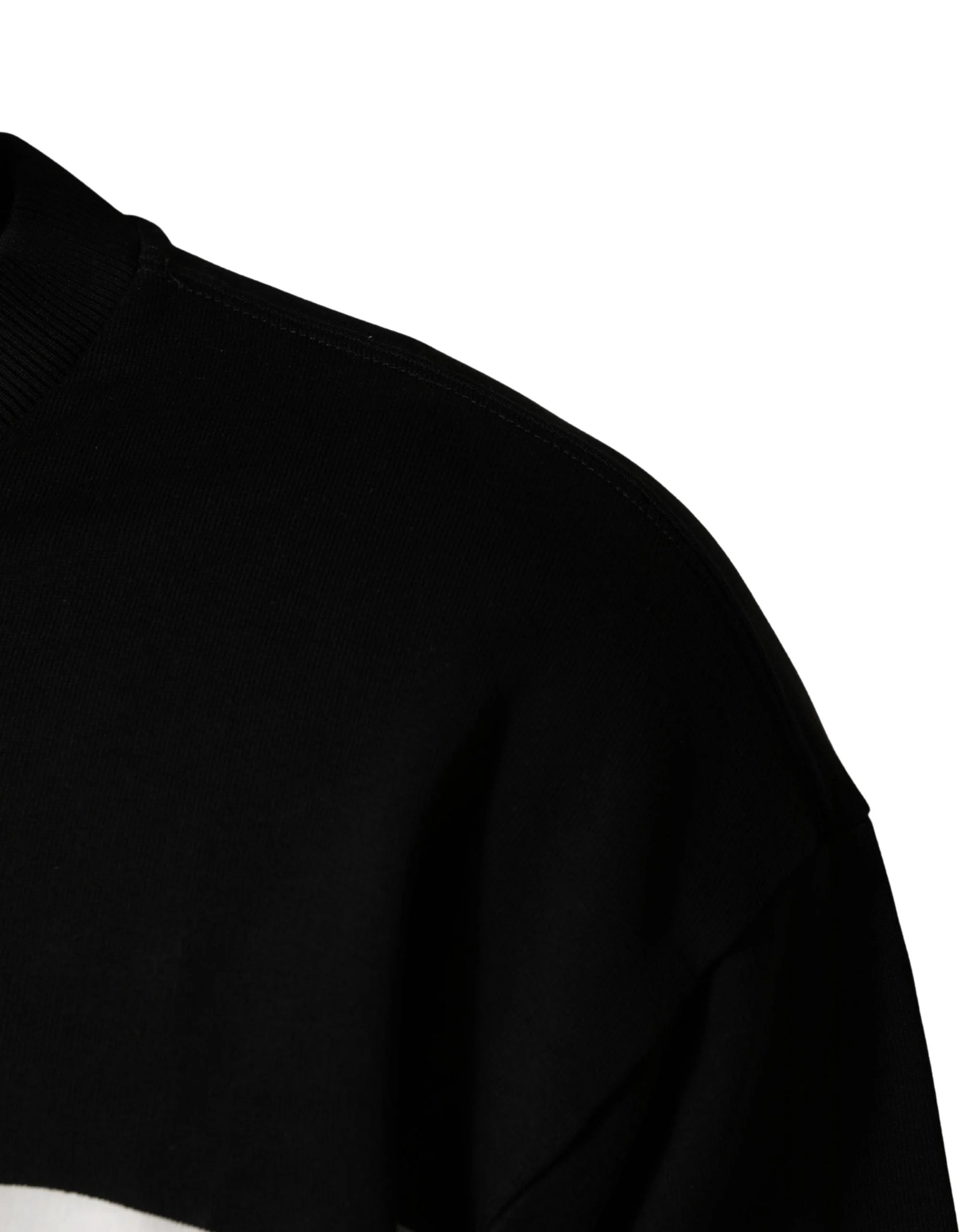 Dolce & Gabbana Black Logo Milano Cotton Sweatshirt Sweater - IT44 | XS