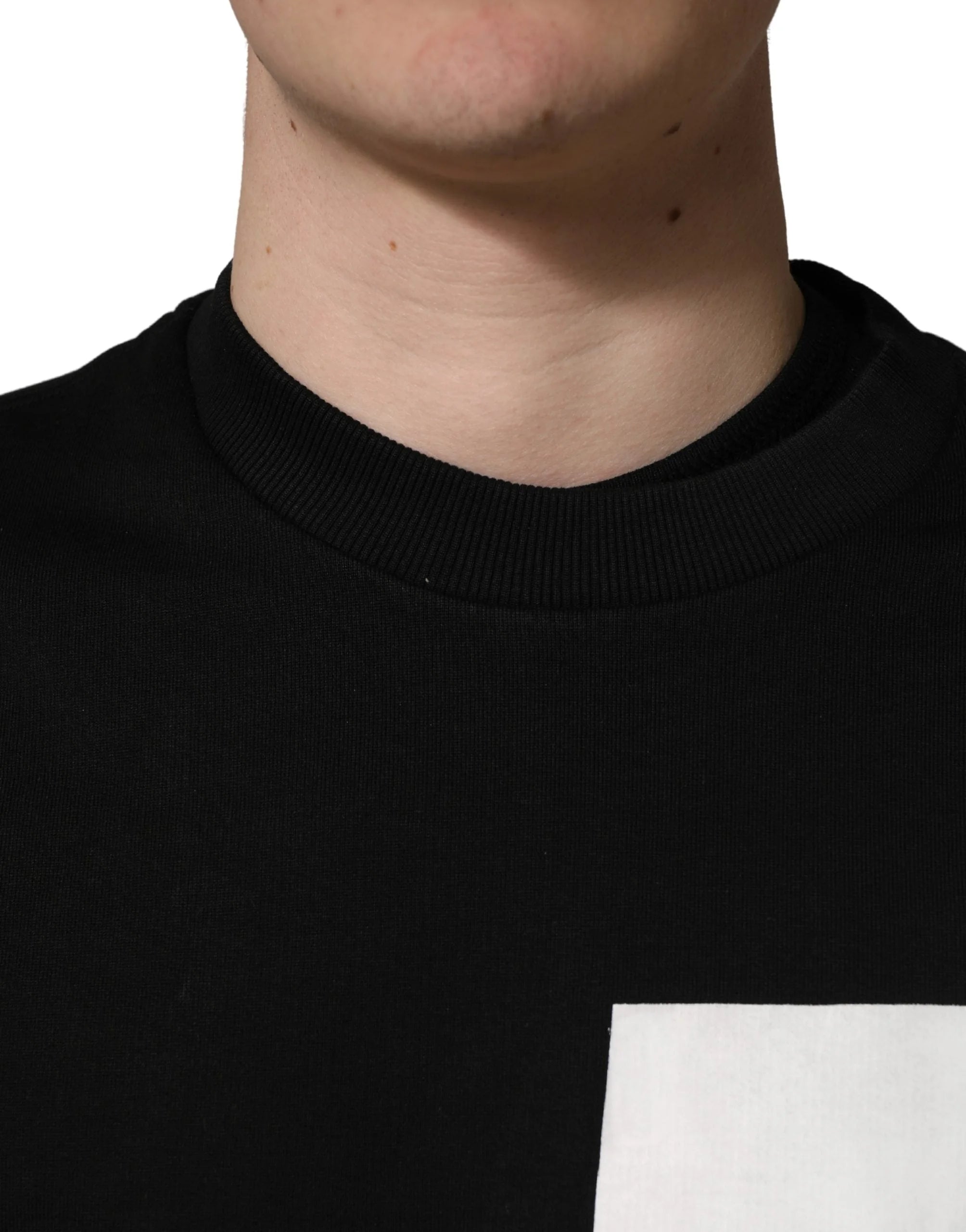 Dolce & Gabbana Black Logo Milano Cotton Sweatshirt Sweater - IT44 | XS