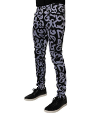 Dolce & Gabbana Black Logo Monogram Cotton Skinny Denim Jeans - IT48 | M