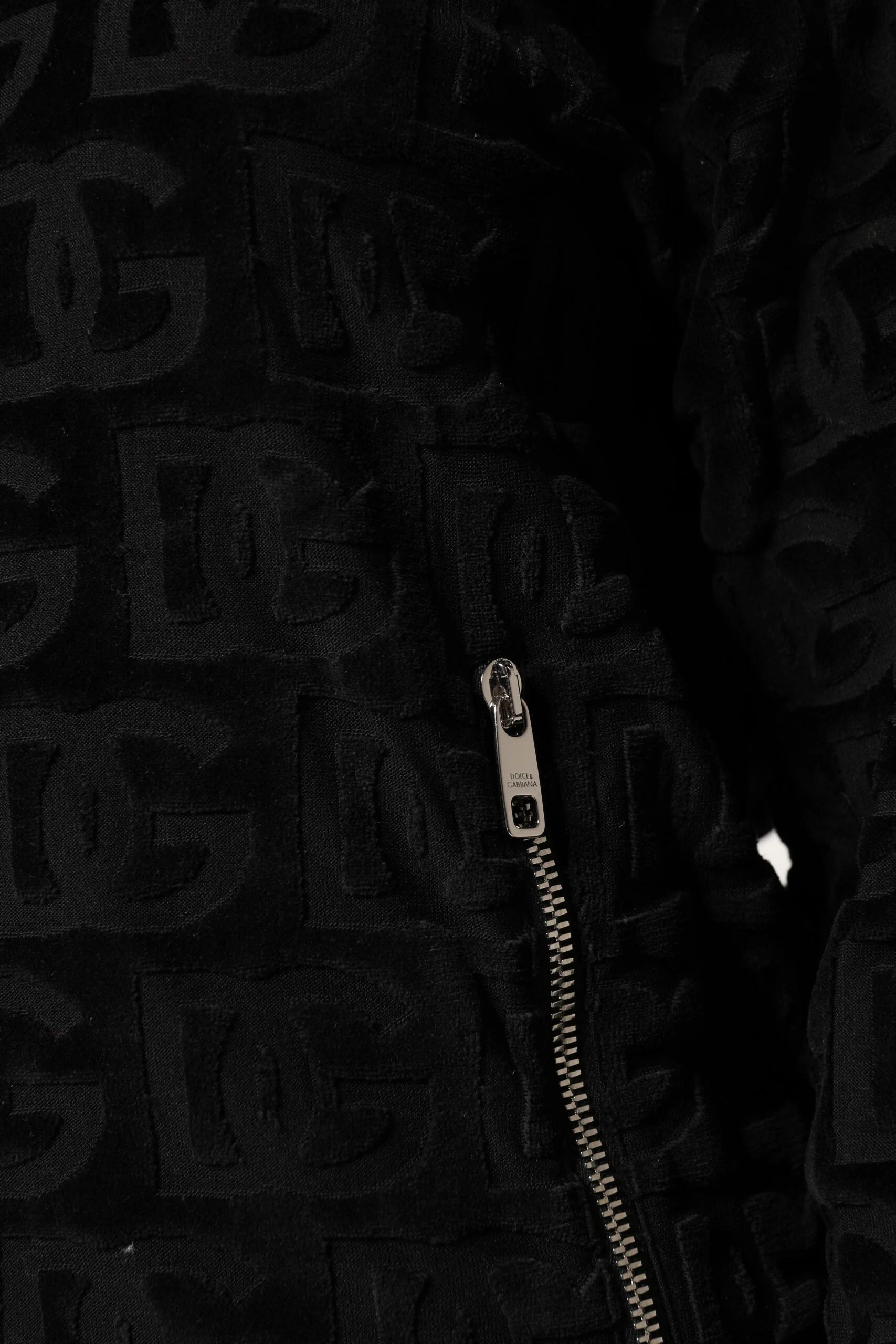 Dolce & Gabbana Black Logo Monogram Full Zip Bomber Jacket - IT40|S - Bomber Jackets