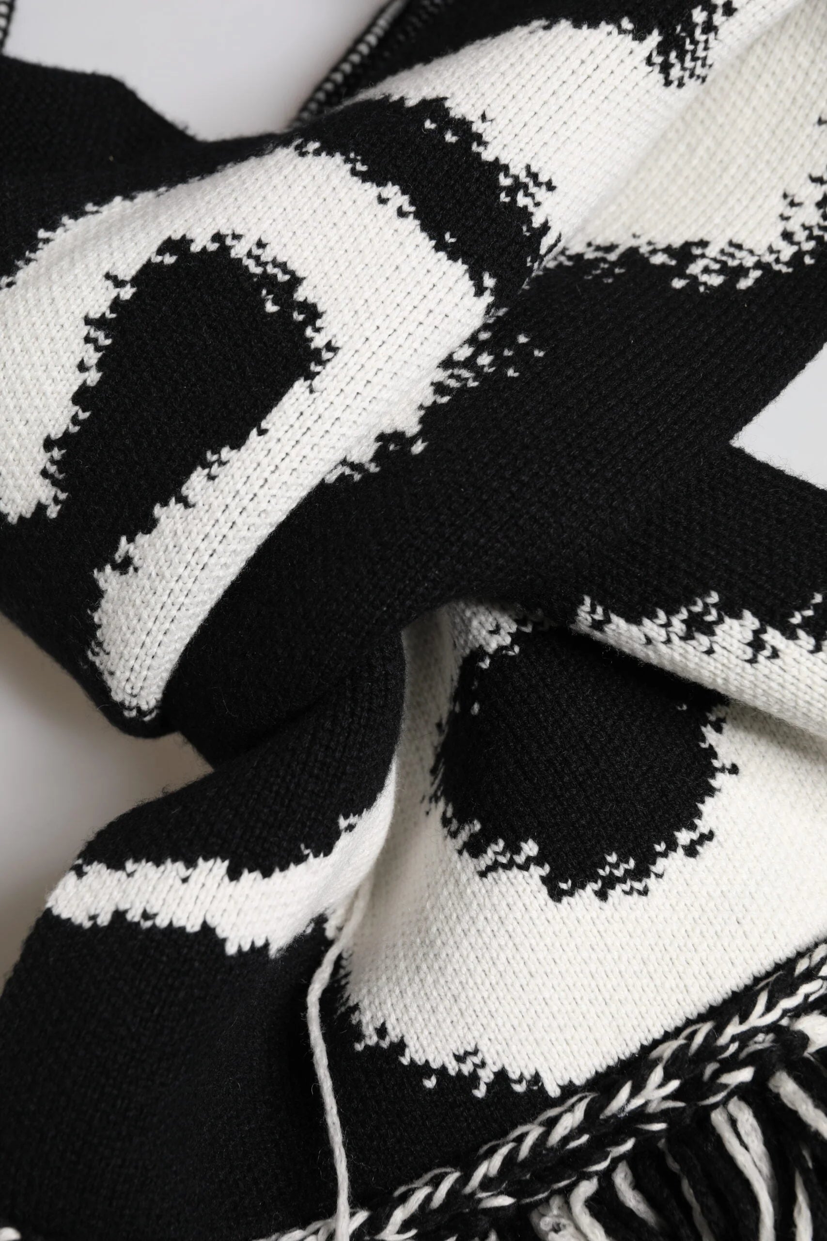 Dolce & Gabbana Black Logo Neck Warmer Wrap Men Shawl Scarf - Scarves & Shawls