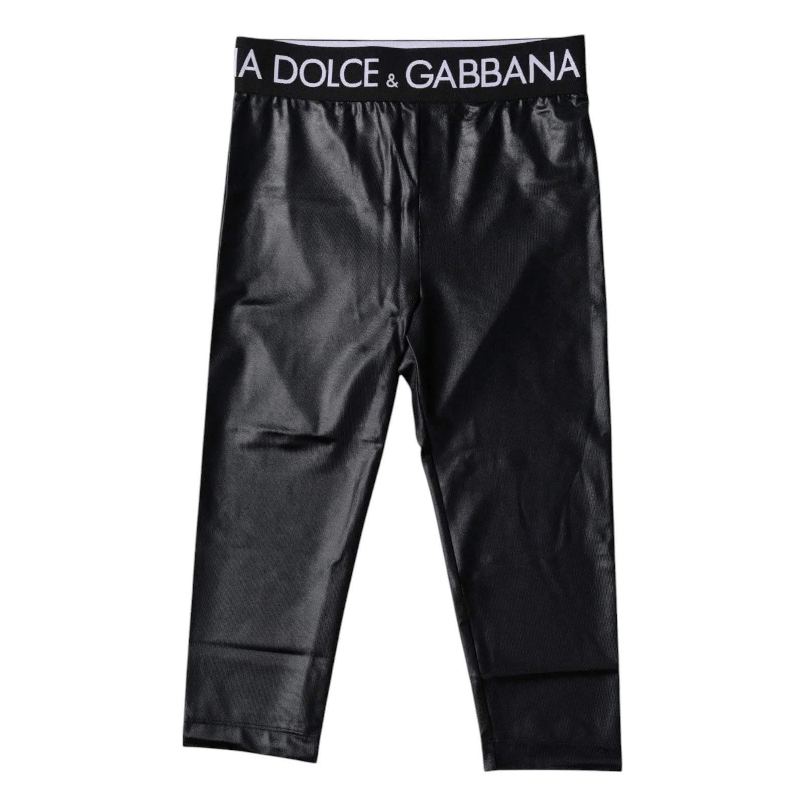 Dolce & Gabbana Black Logo Nylon Cropped Tights Pants Underwear - IT2 | S - Hosiery