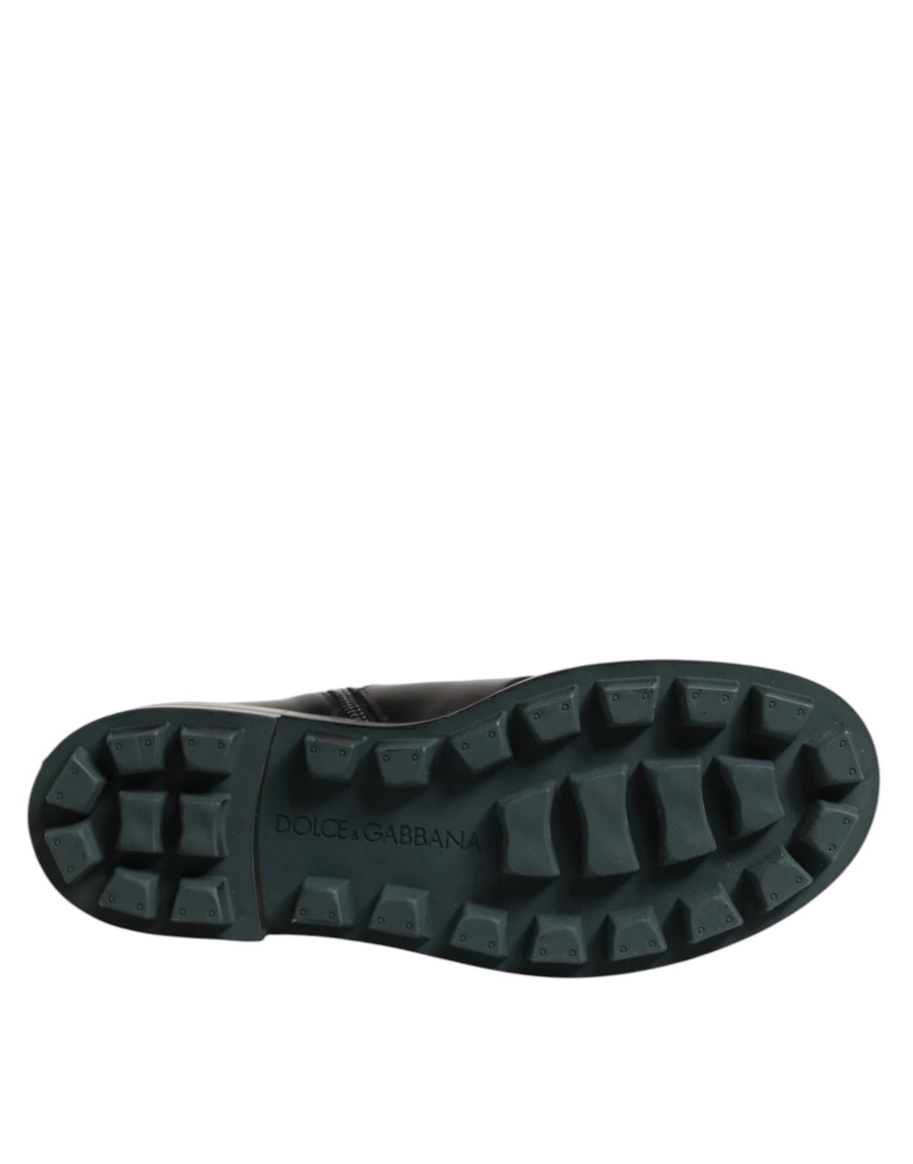 Dolce & Gabbana Black Logo Plaque Mid Calf Biker Boots Shoes - EU44/US11 - Boots