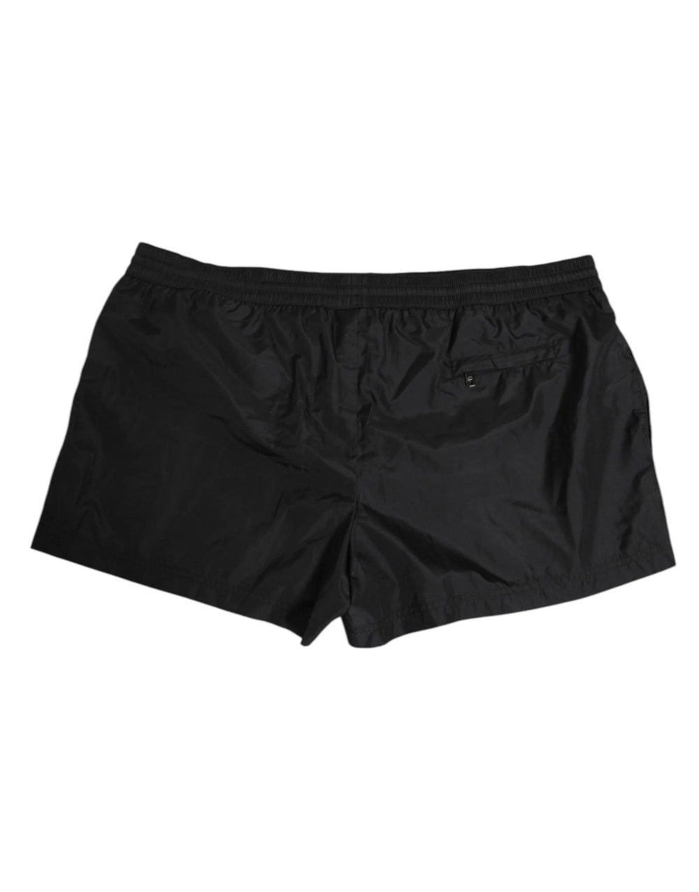 Dolce & Gabbana Black Logo Polyester Beachwear Shorts Swimwear - IT7 | XL