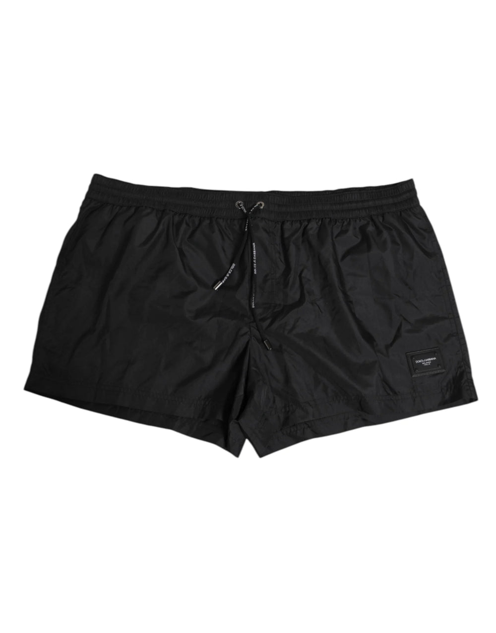 Dolce & Gabbana Black Logo Polyester Beachwear Shorts Swimwear - Swim Boxers