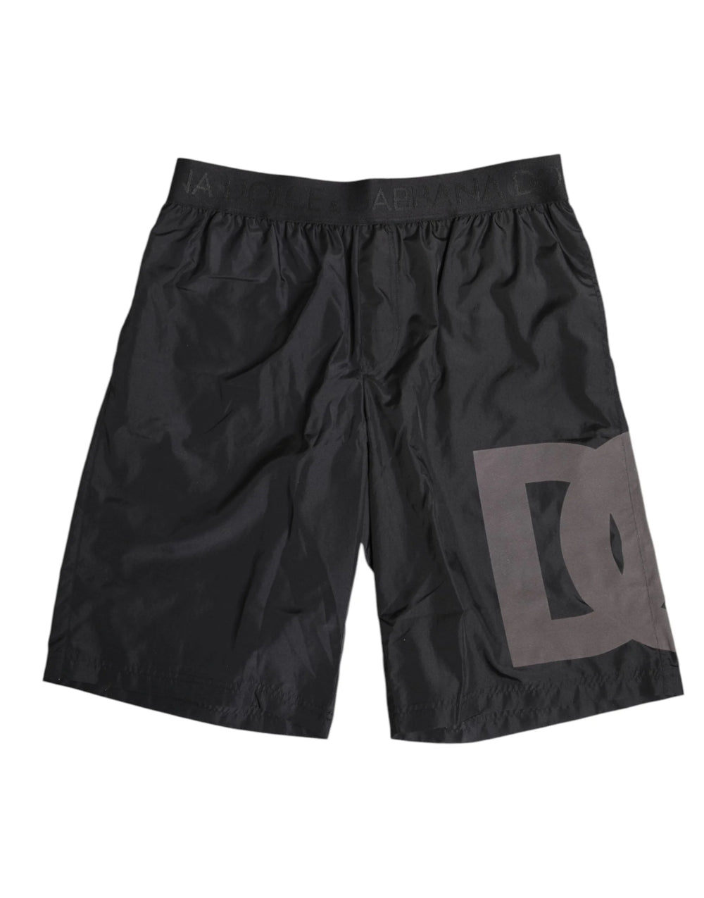 Dolce & Gabbana Black Logo Print Beachwear Men Shorts Swimwear - IT4 | S - Swim Boxers