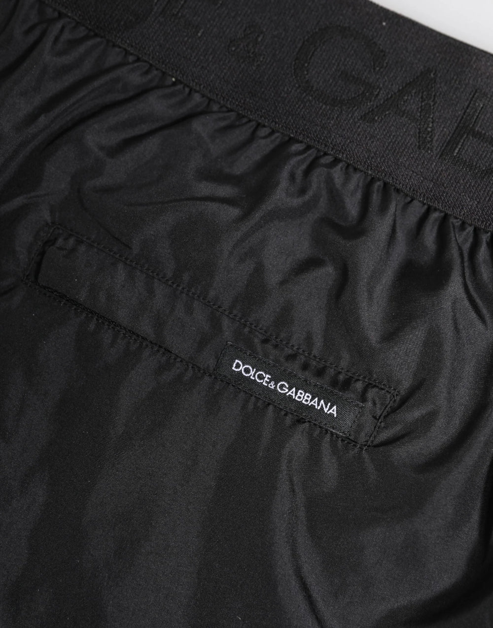 Dolce & Gabbana Black Logo Print Beachwear Men Shorts Swimwear - IT4 | S - Swim Boxers