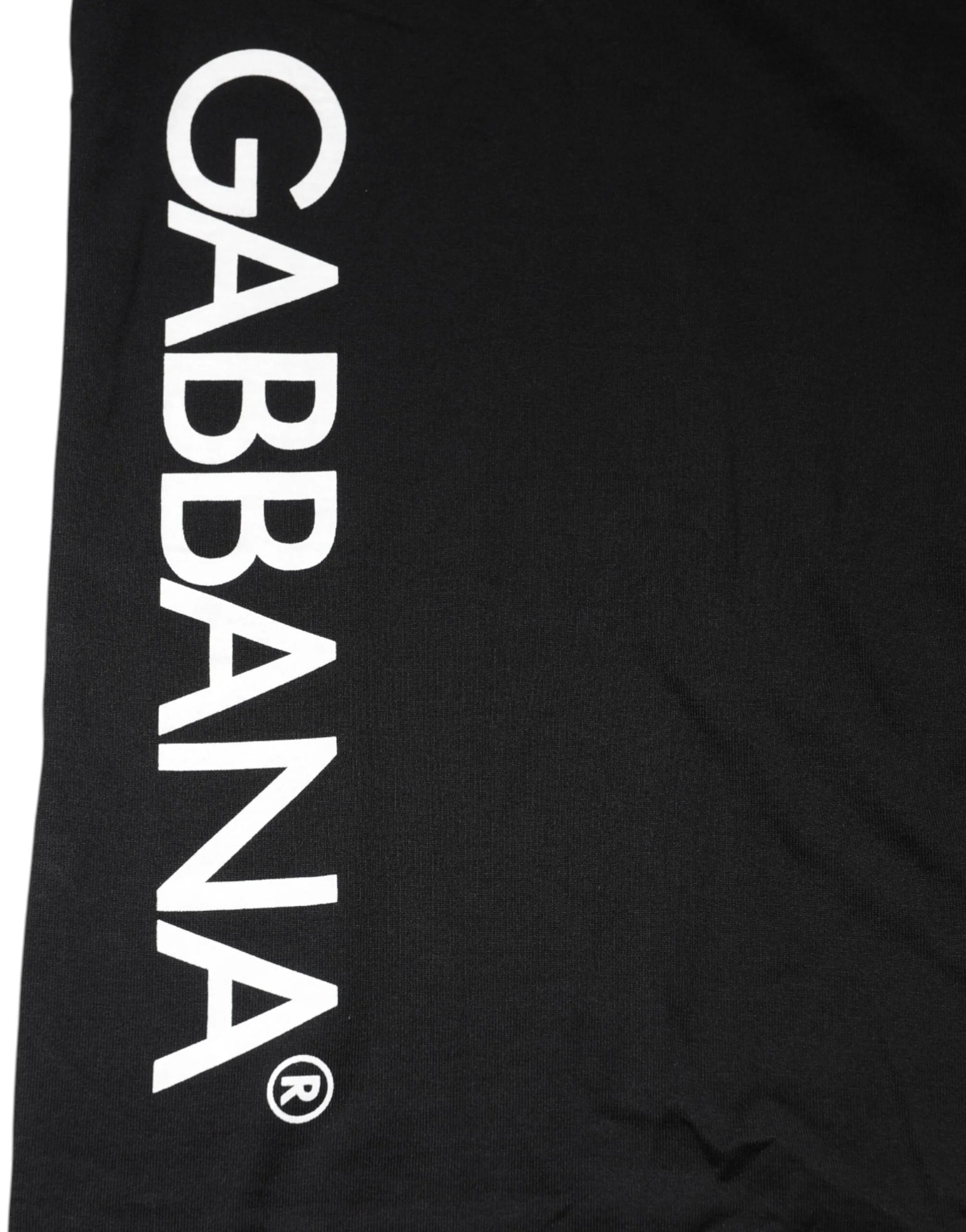 Dolce & Gabbana Black Logo Print Cotton Men Crew Neck T-shirt - IT46 | S - T-Shirts